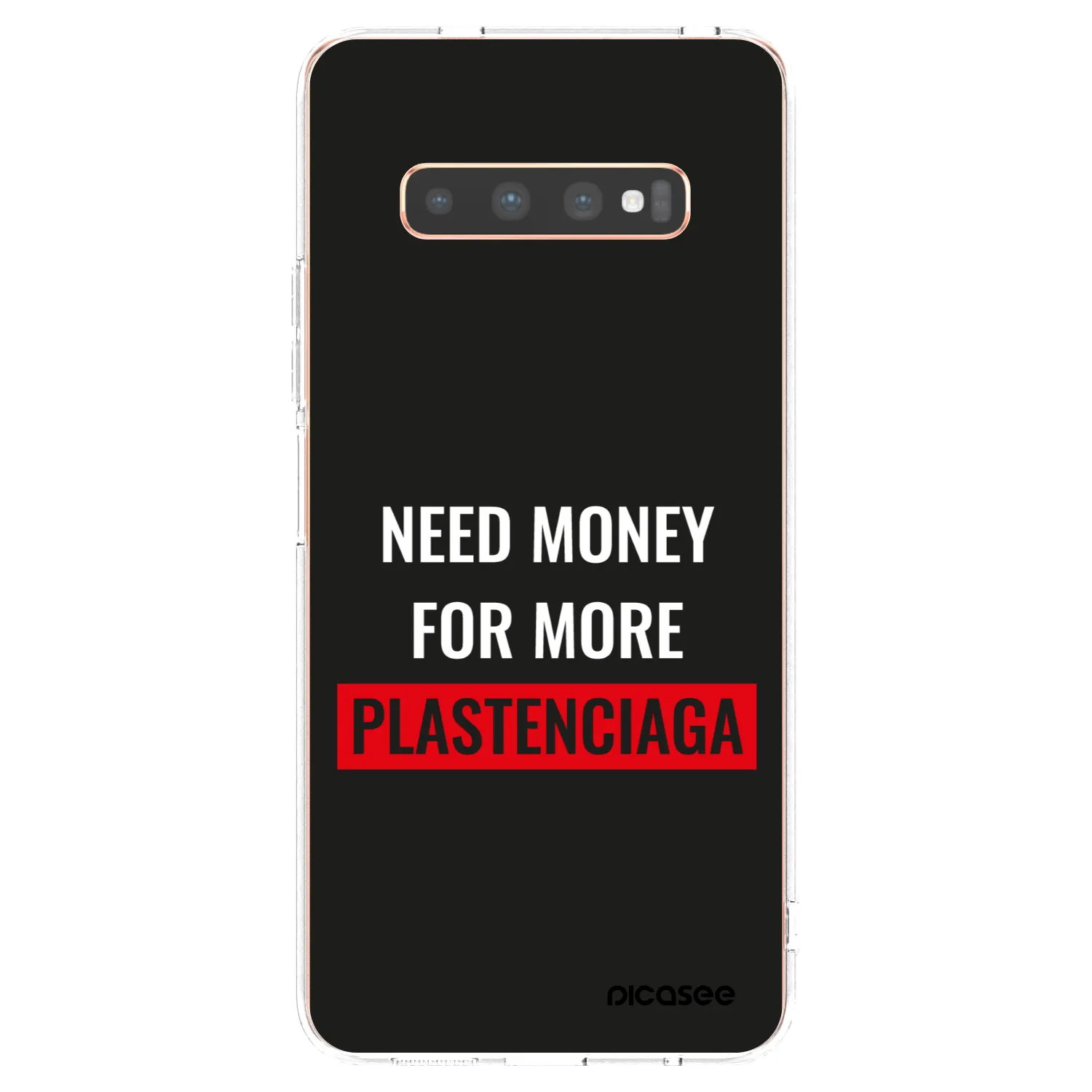 Picasee διαφανής θήκη σιλικόνης Samsung Galaxy S10 Plus G975 - More PLASTENCIAGA