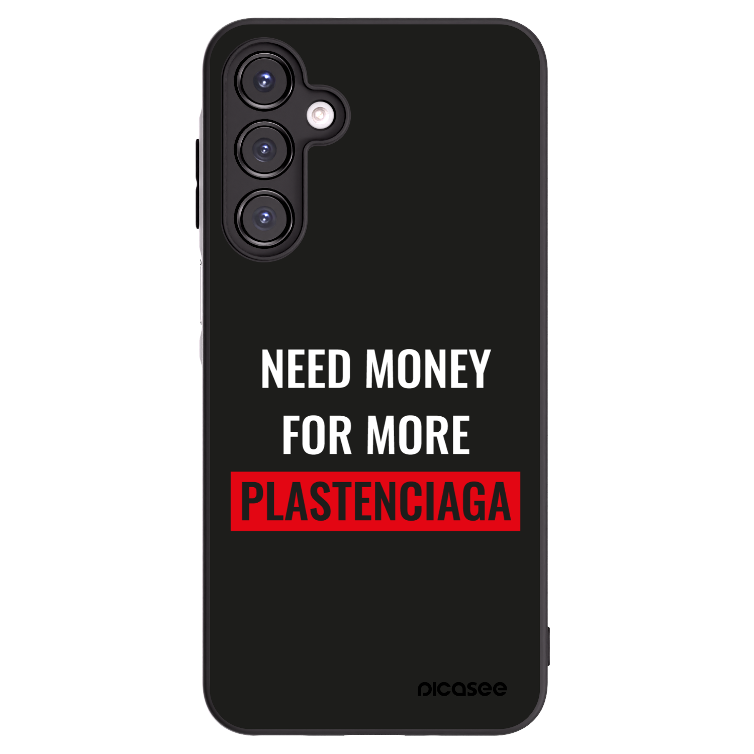 Picasee Μαύρη θήκη σιλικόνης για Samsung Galaxy A16 5G - More PLASTENCIAGA