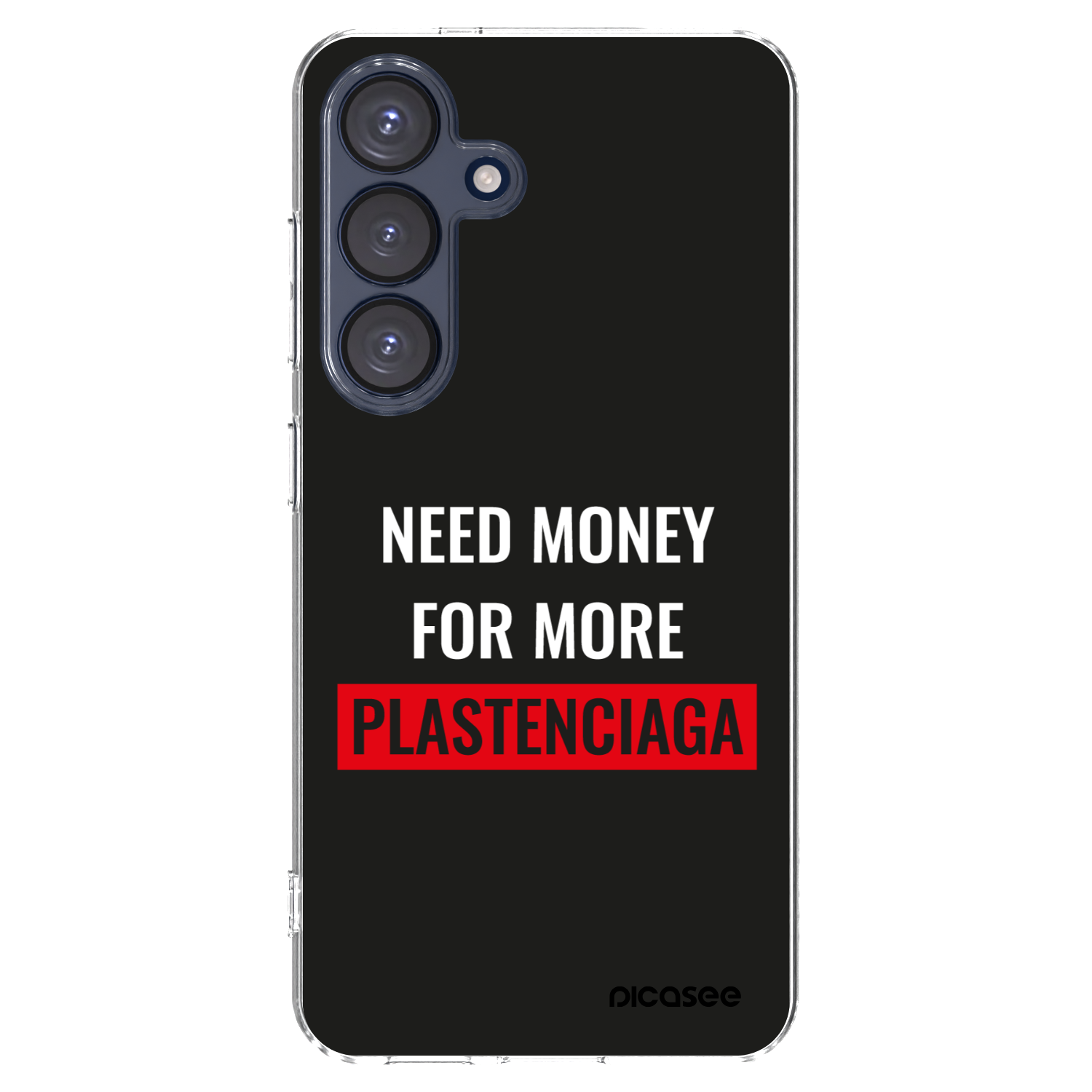 Picasee διαφανής θήκη σιλικόνης Samsung Galaxy S25 5G - More PLASTENCIAGA