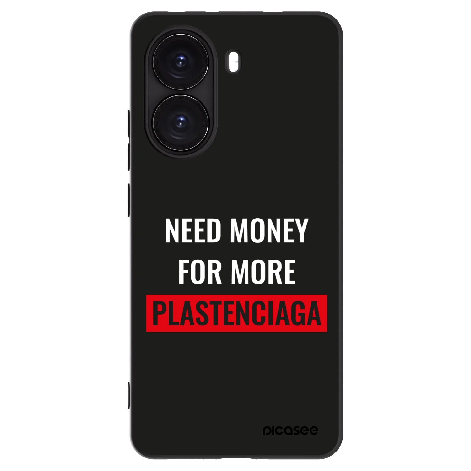 Picasee Μαύρη θήκη σιλικόνης για Xiaomi Poco X7 Pro 5G - More PLASTENCIAGA