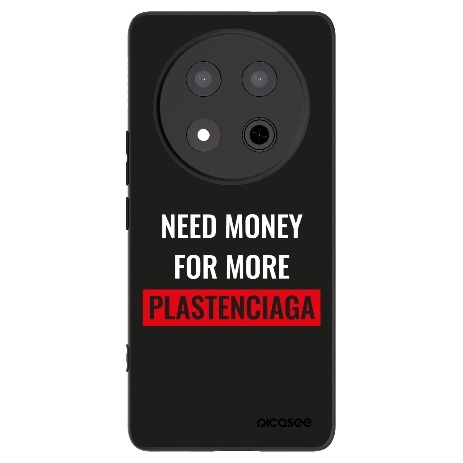 Picasee Μαύρη θήκη σιλικόνης για Honor Magic7 Lite 5G - More PLASTENCIAGA