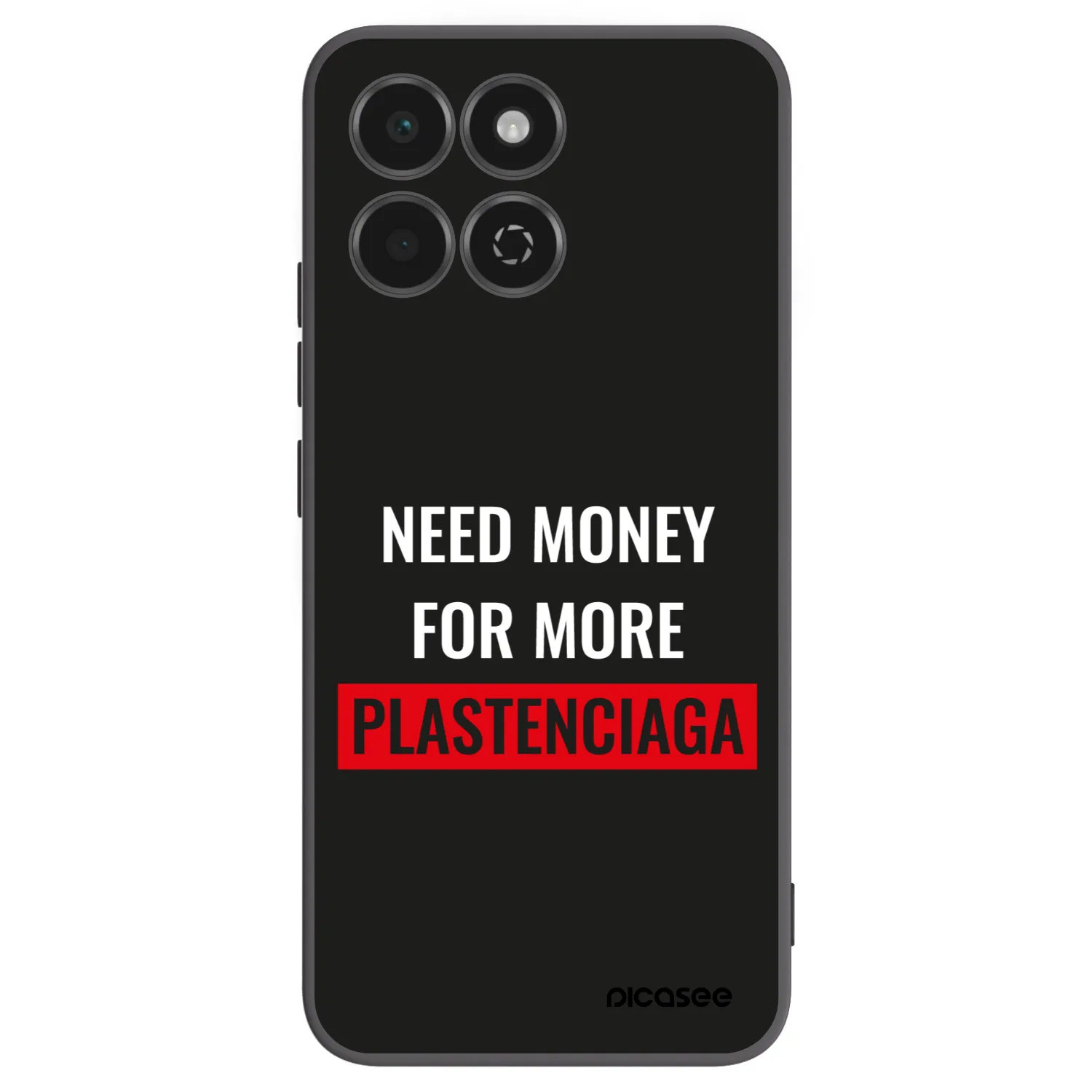 Picasee Μαύρη θήκη σιλικόνης για Honor 200 Smart 5G - More PLASTENCIAGA