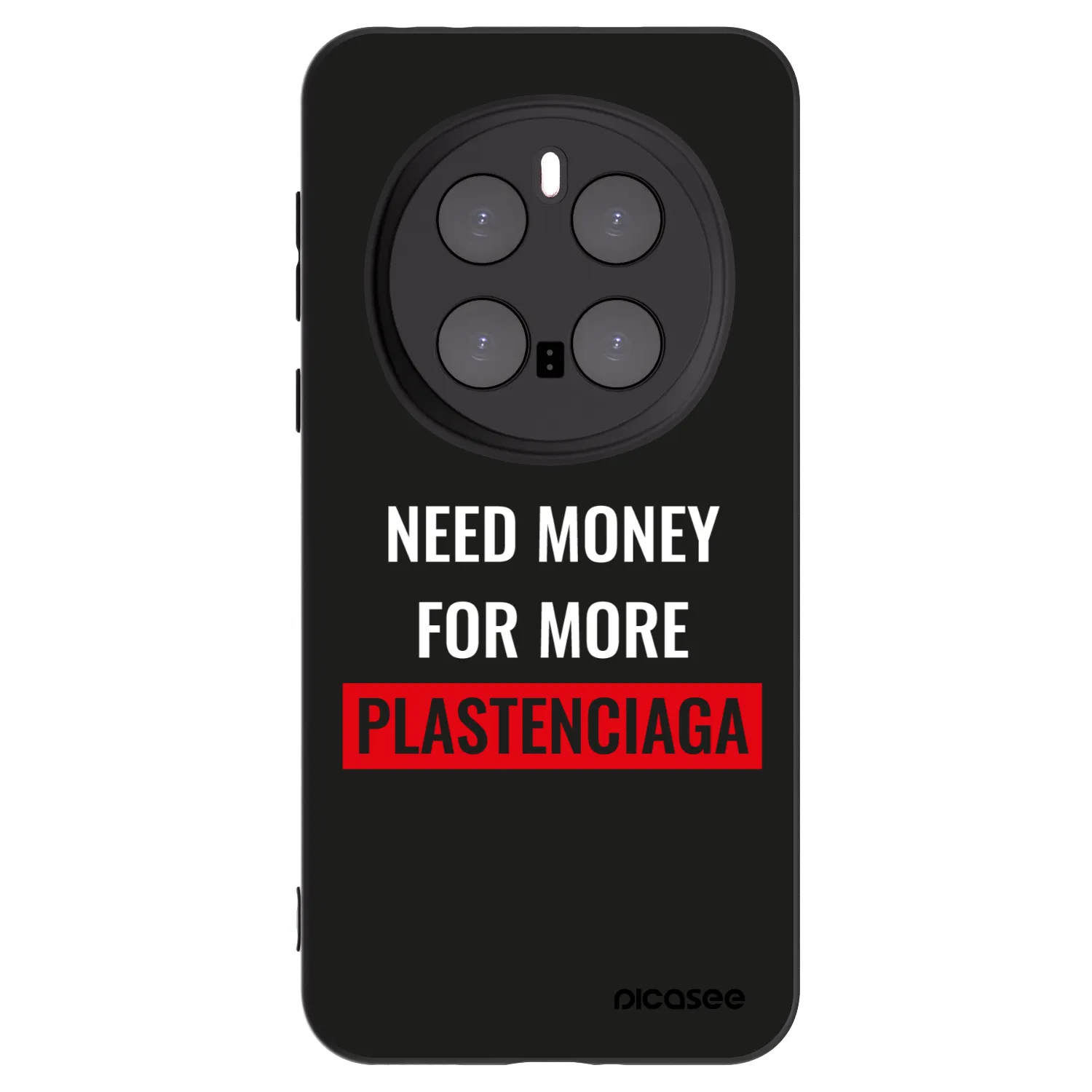 Picasee Μαύρη θήκη σιλικόνης για Honor Magic7 Pro 5G - More PLASTENCIAGA