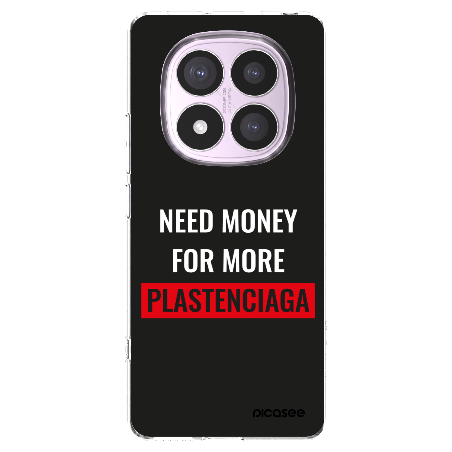 Picasee διαφανής θήκη σιλικόνης Xiaomi Redmi Note 14 Pro 4G - More PLASTENCIAGA