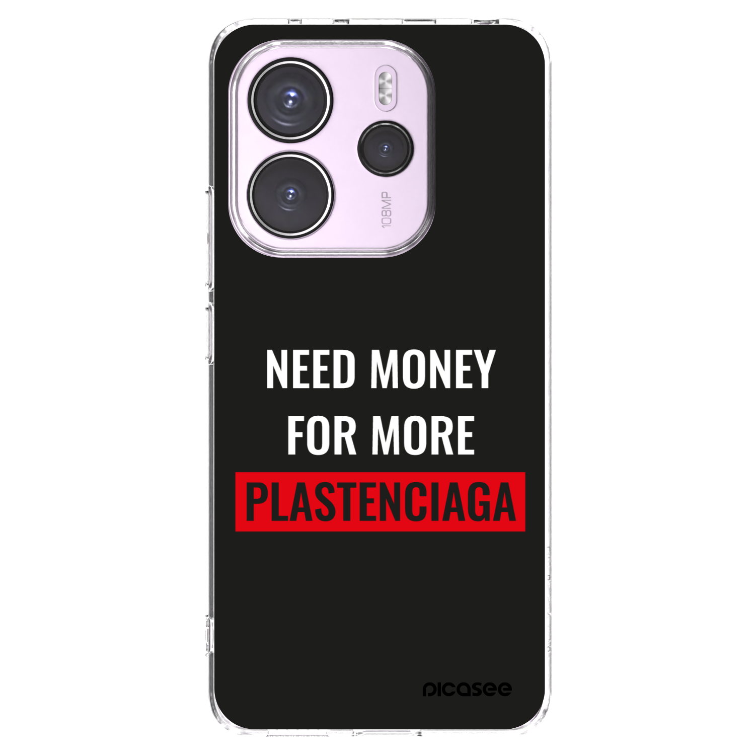 Picasee διαφανής θήκη σιλικόνης Xiaomi Redmi Note 14 4G - More PLASTENCIAGA