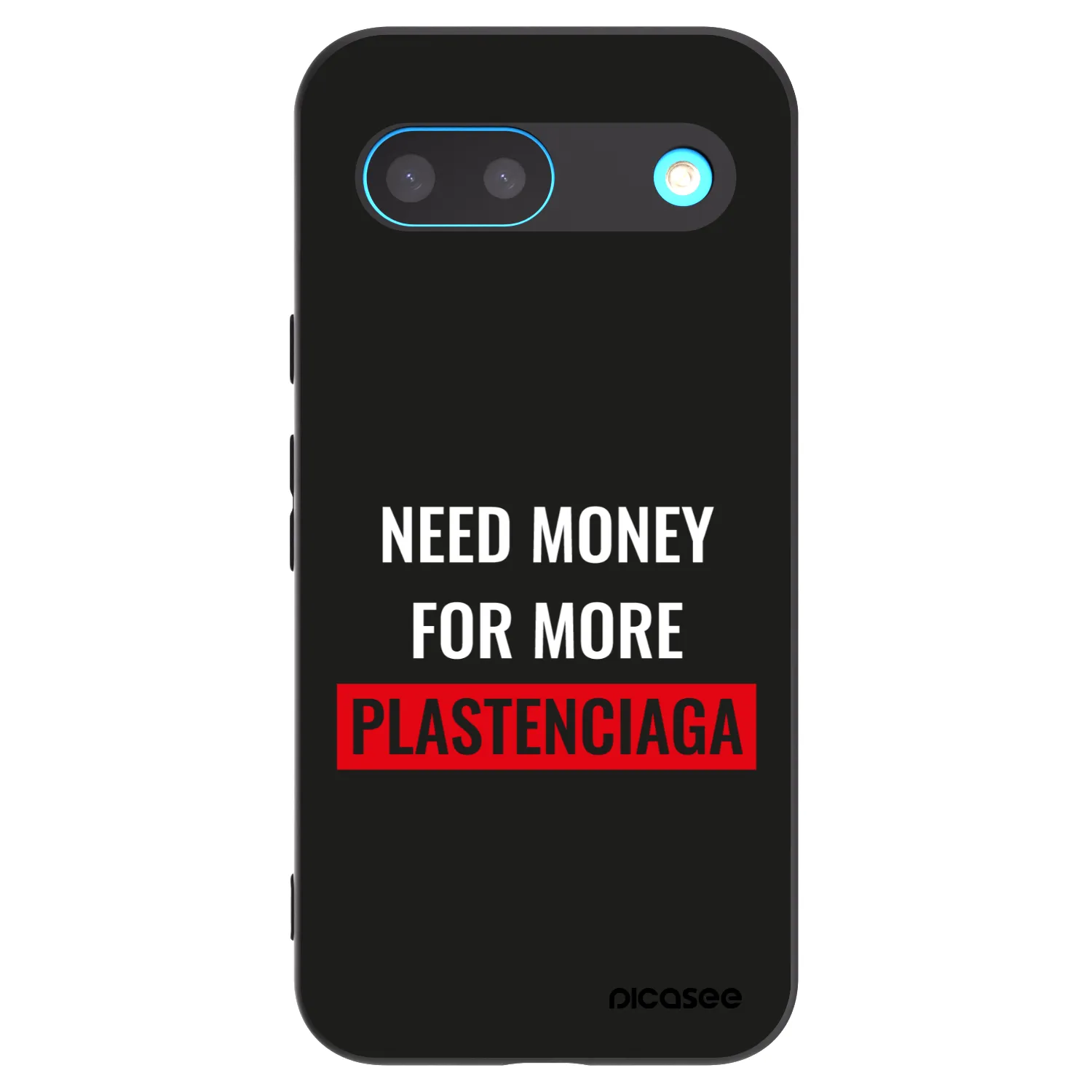 Picasee Μαύρη θήκη σιλικόνης για Google Pixel 8 - More PLASTENCIAGA