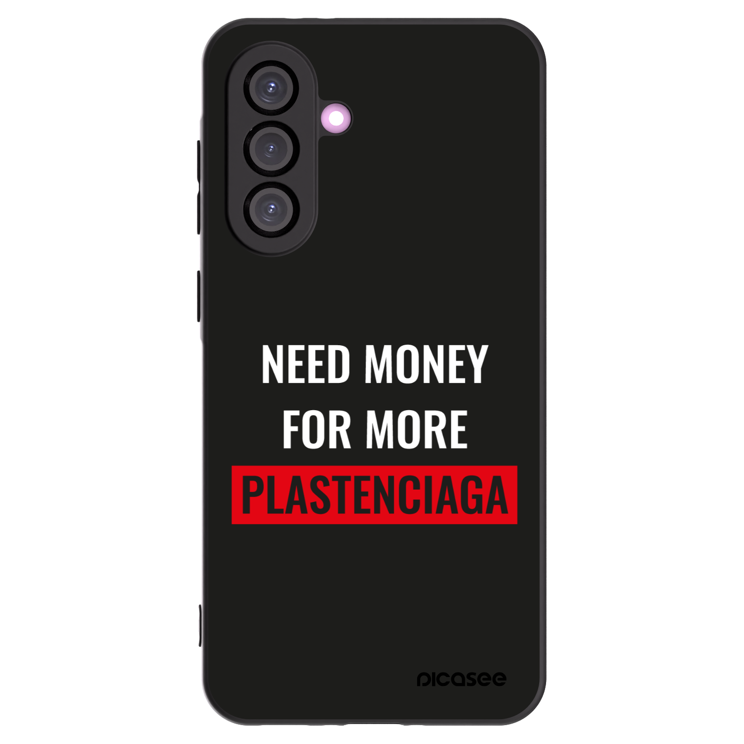 Picasee Μαύρη θήκη σιλικόνης για Samsung Galaxy A36 5G - More PLASTENCIAGA