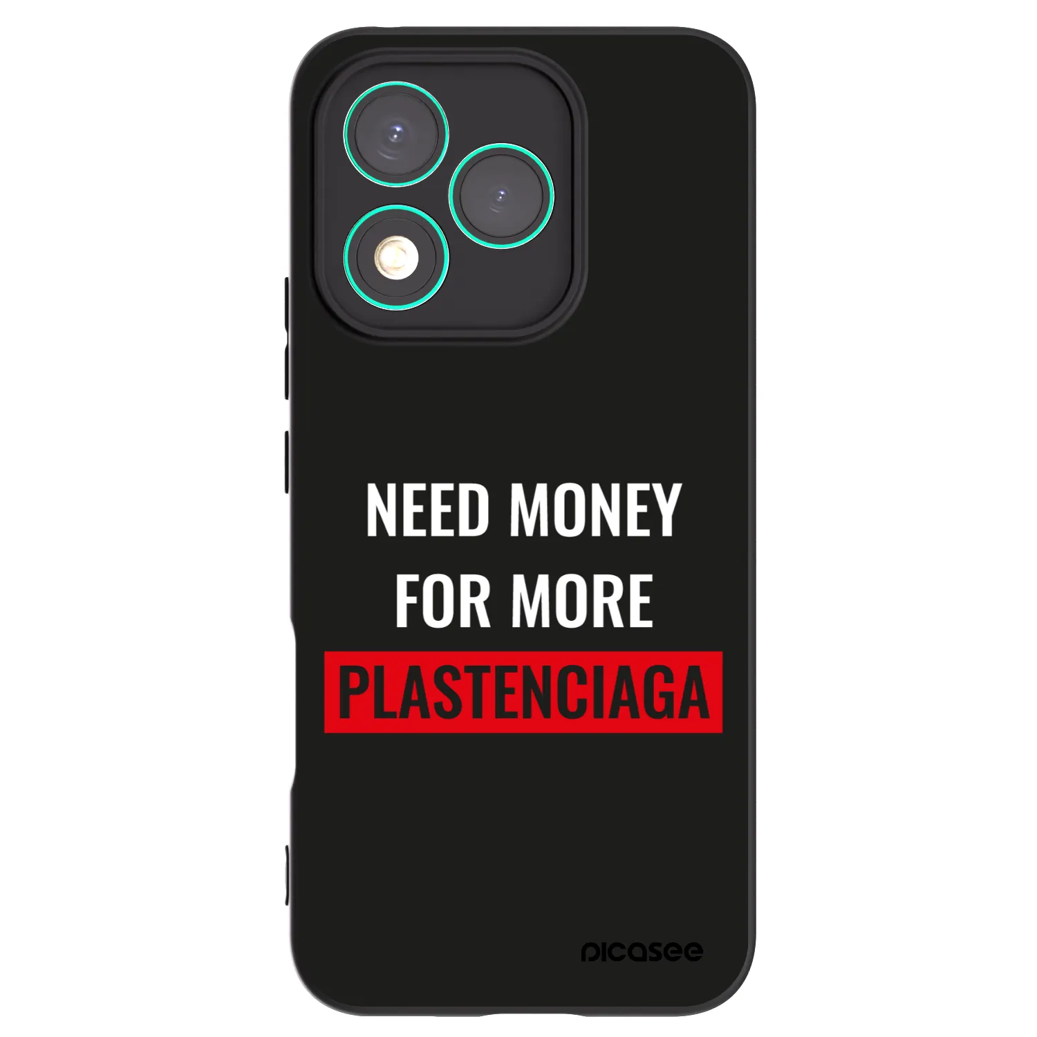 Picasee Μαύρη θήκη σιλικόνης για Honor 400 Lite 5G - More PLASTENCIAGA