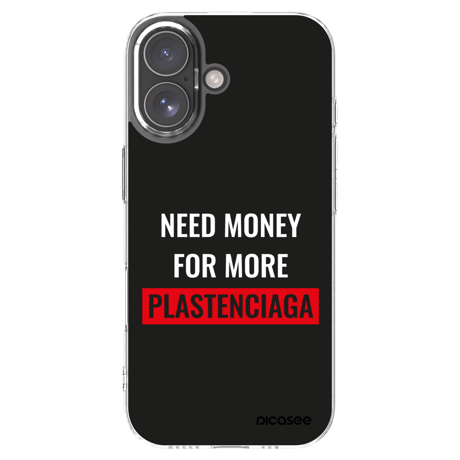Picasee διαφανής θήκη σιλικόνης Apple iPhone 17 - More PLASTENCIAGA