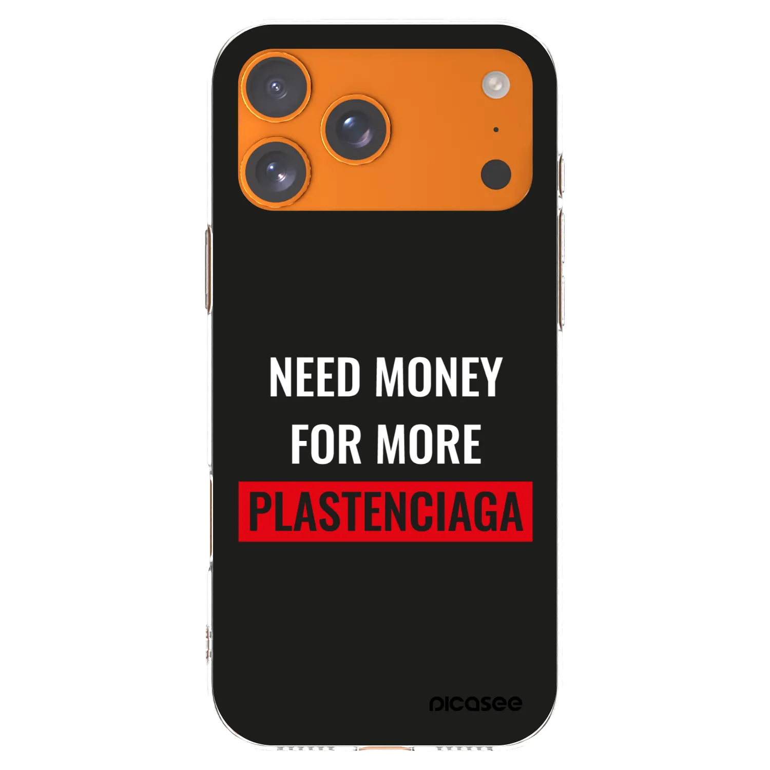 Picasee διαφανής θήκη σιλικόνης Apple iPhone 17 Pro Max - More PLASTENCIAGA