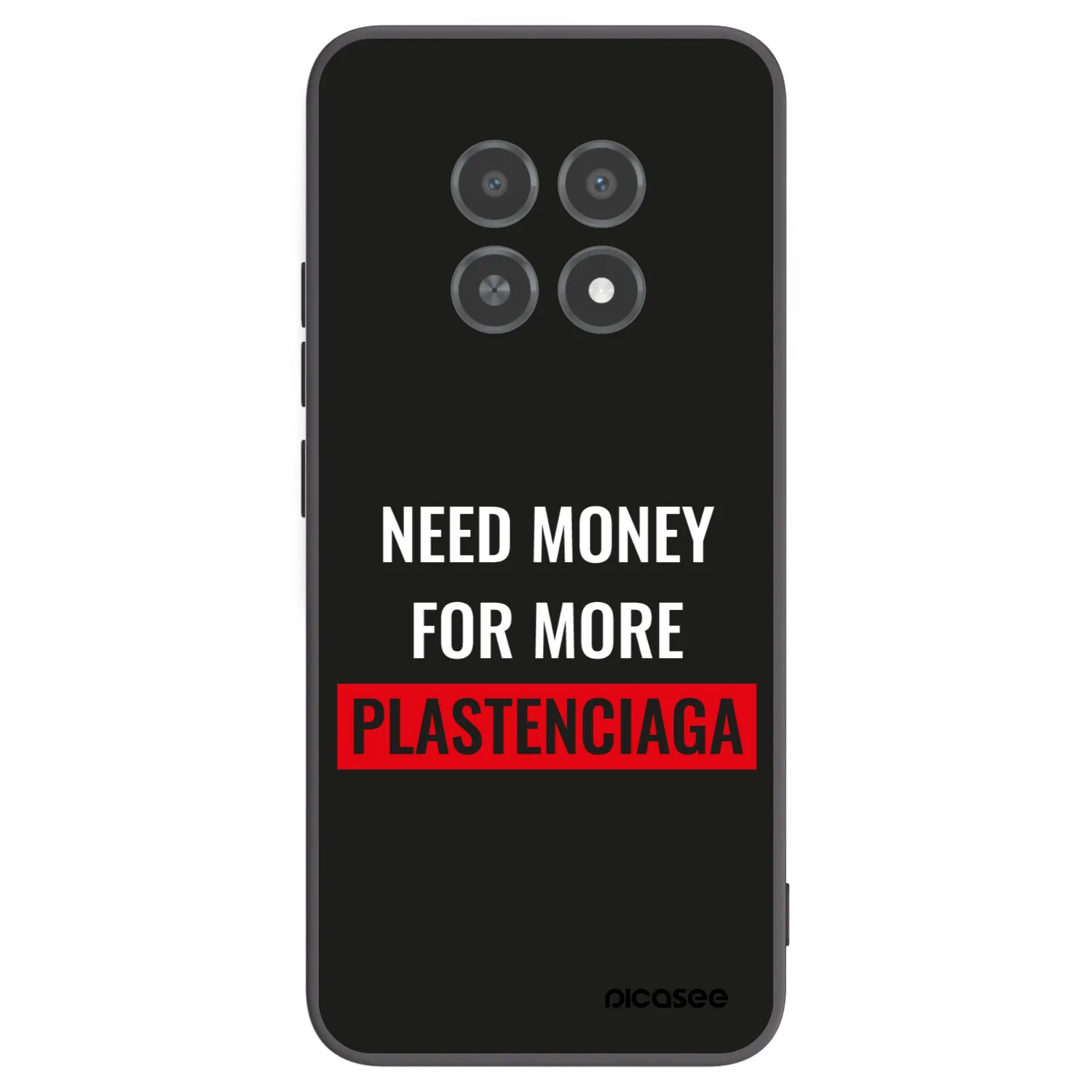 Picasee Μαύρη θήκη σιλικόνης για Realme 12X - More PLASTENCIAGA