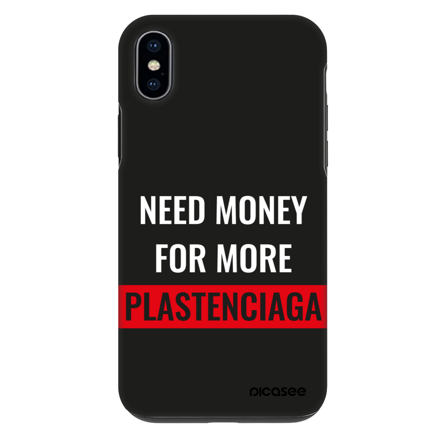 Picasee Fashion Case για Apple iPhone XS Max - More PLASTENCIAGA