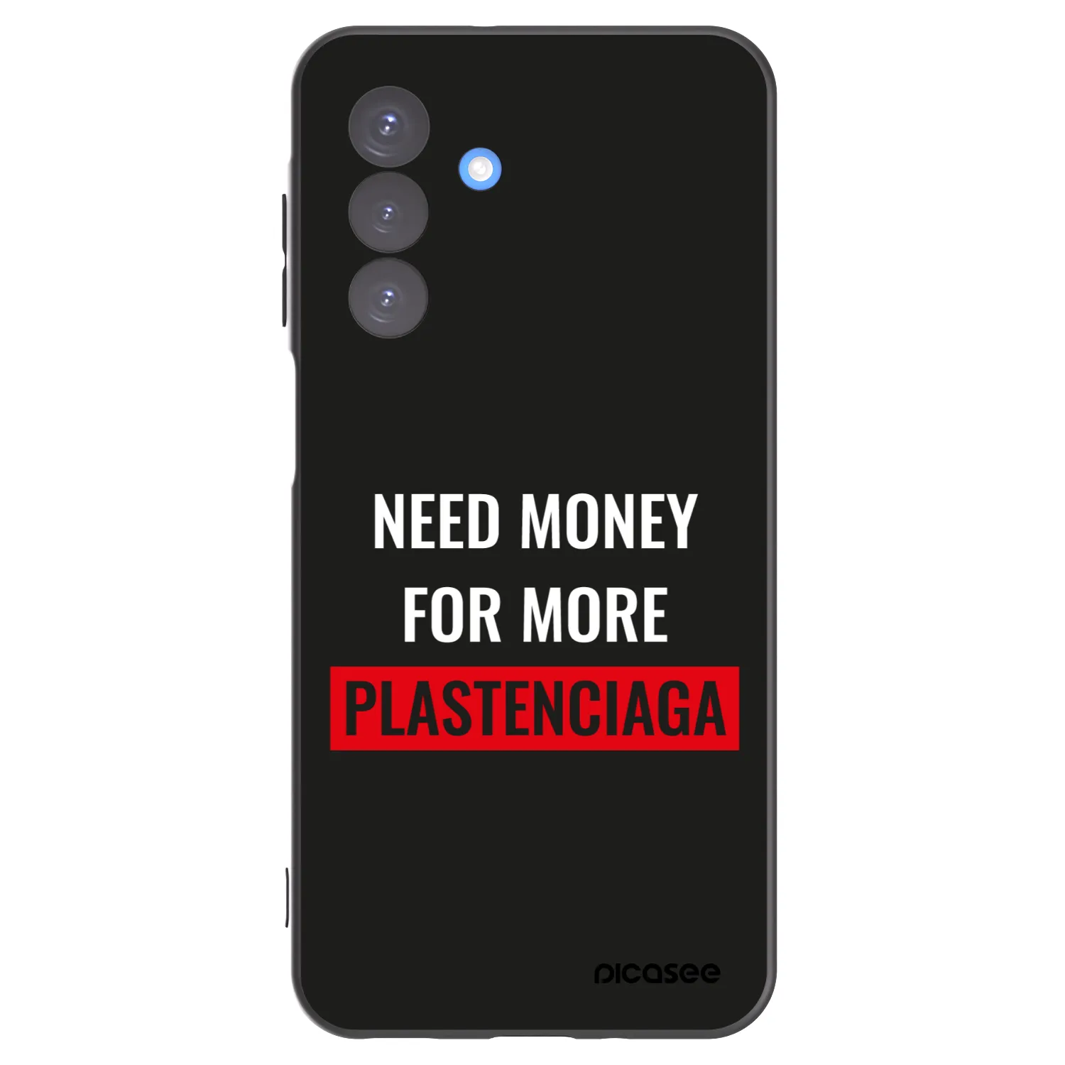 Picasee Μαύρη θήκη σιλικόνης για Samsung Galaxy A17 5G - More PLASTENCIAGA