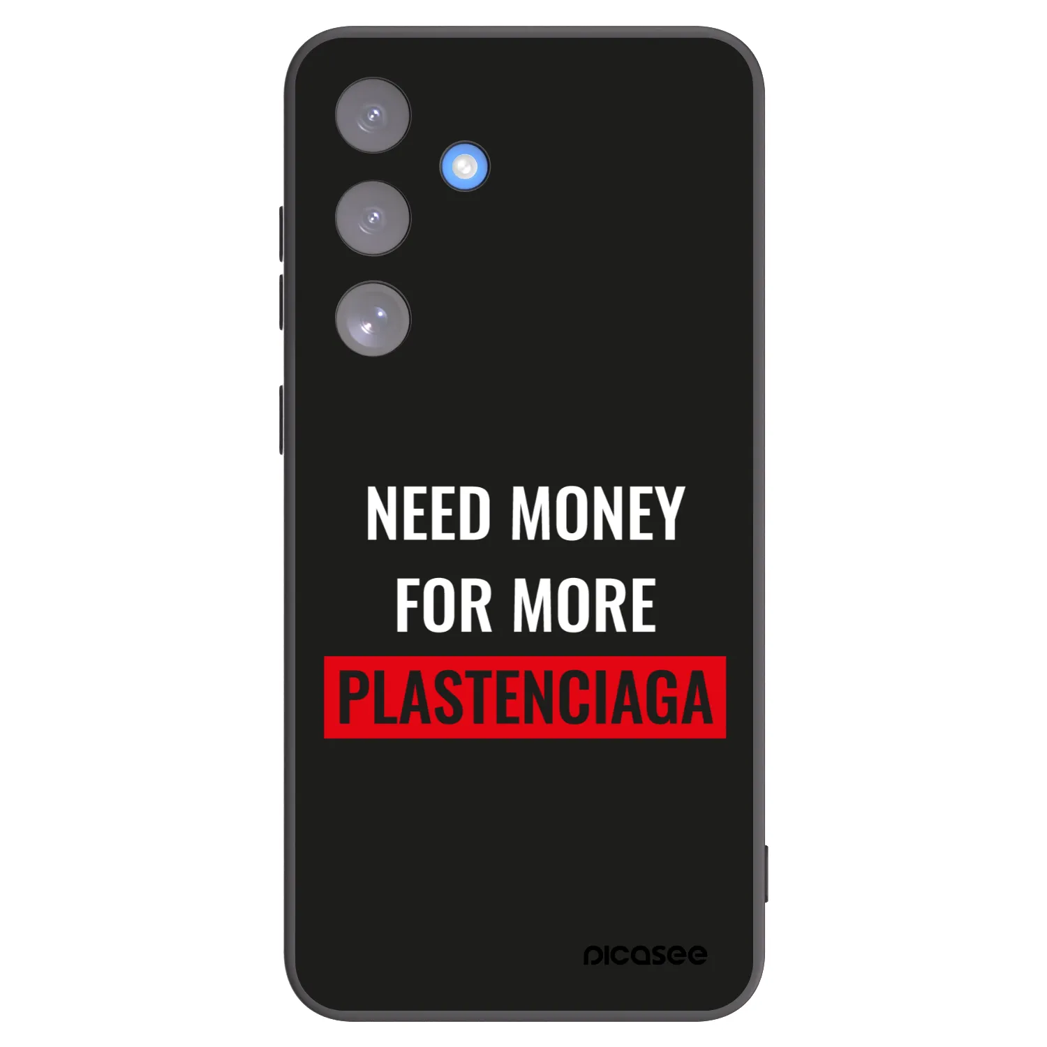 Picasee Μαύρη θήκη σιλικόνης για Samsung Galaxy S25 FE 5G - More PLASTENCIAGA