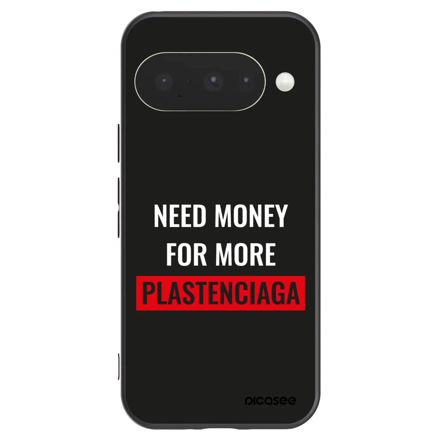 Picasee Μαύρη θήκη σιλικόνης για Google Pixel 10 - More PLASTENCIAGA