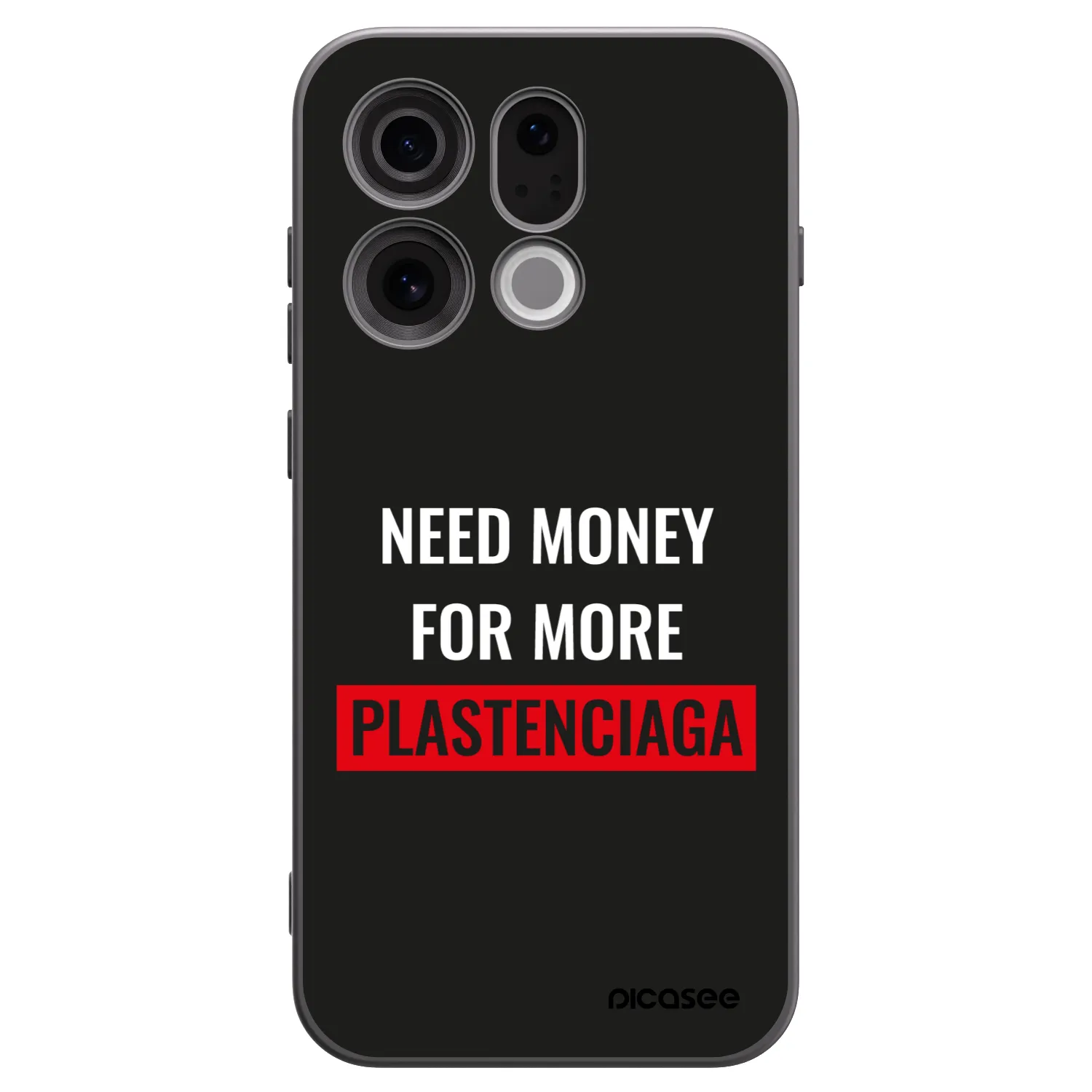 Picasee Μαύρη θήκη σιλικόνης για OPPO Find X9 - More PLASTENCIAGA