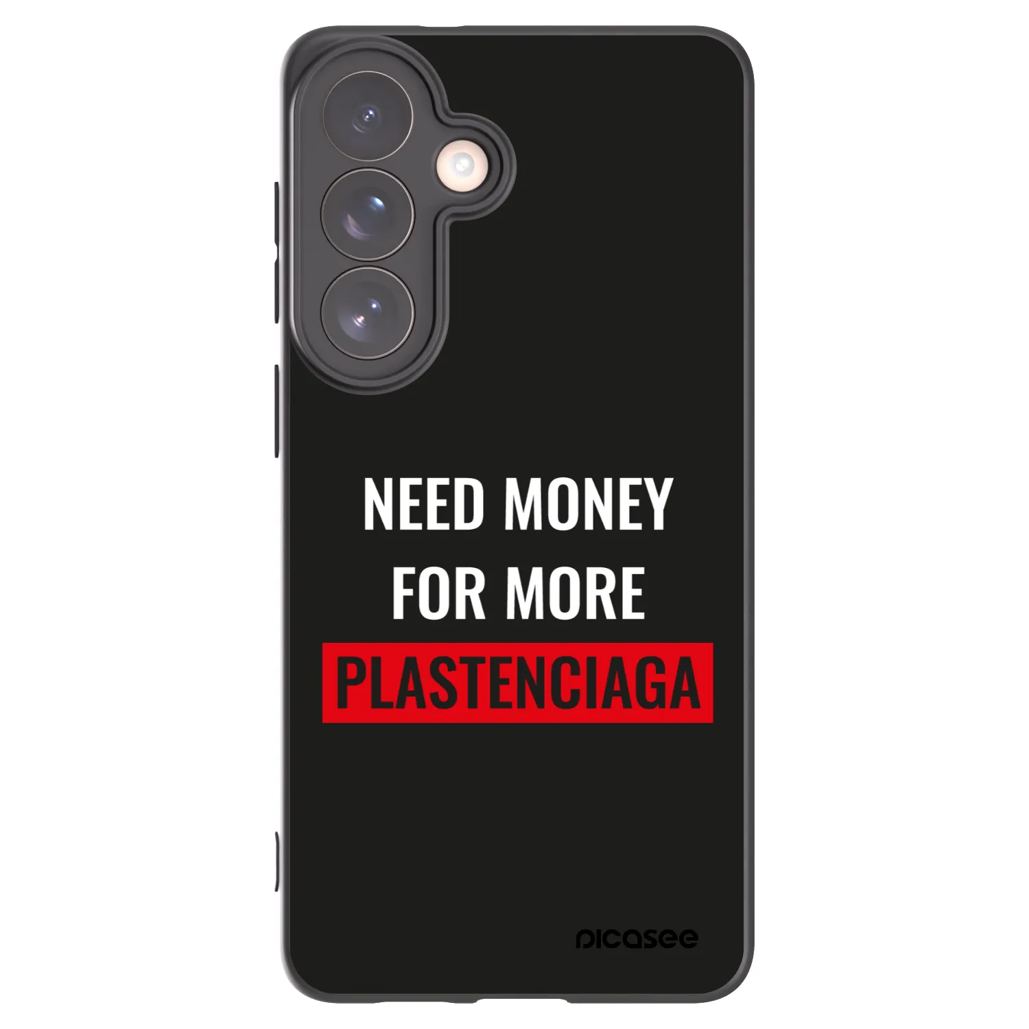 Picasee Μαύρη θήκη σιλικόνης για Samsung Galaxy S26+ - More PLASTENCIAGA