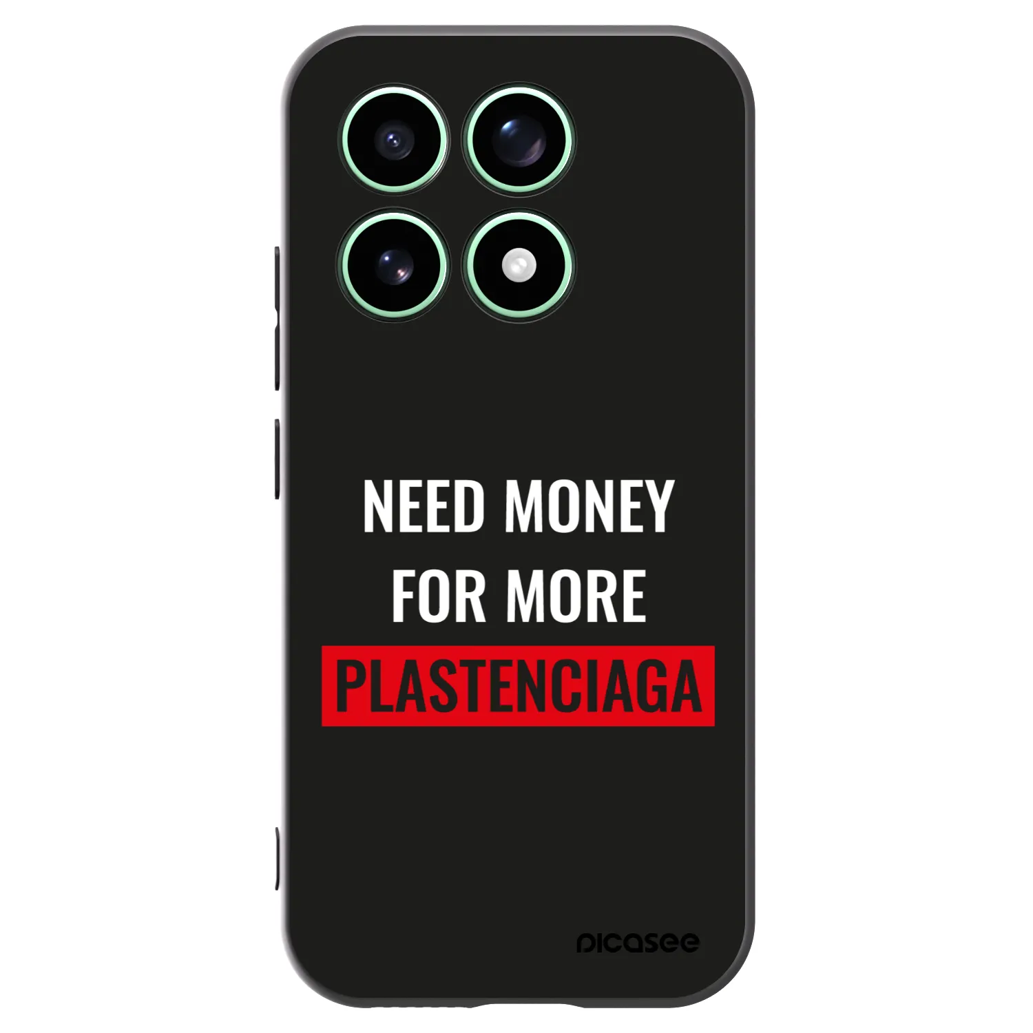 Picasee Μαύρη θήκη σιλικόνης για Xiaomi 17 - More PLASTENCIAGA