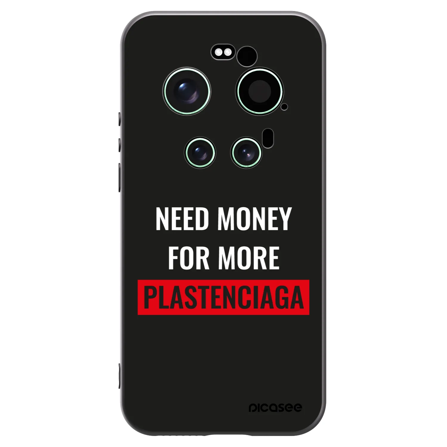 Picasee Μαύρη θήκη σιλικόνης για Xiaomi 17 Ultra - More PLASTENCIAGA