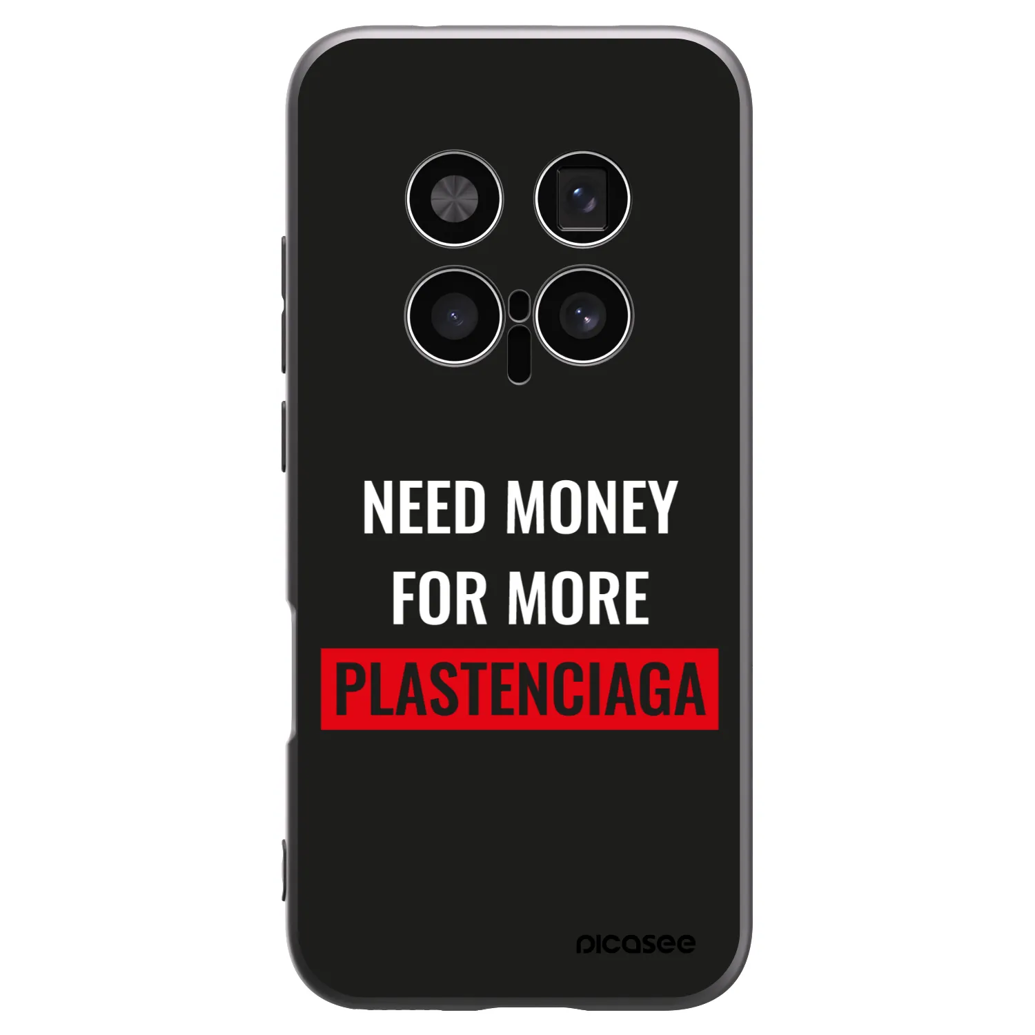 Picasee Μαύρη θήκη σιλικόνης για Honor Magic8 Pro 5G - More PLASTENCIAGA