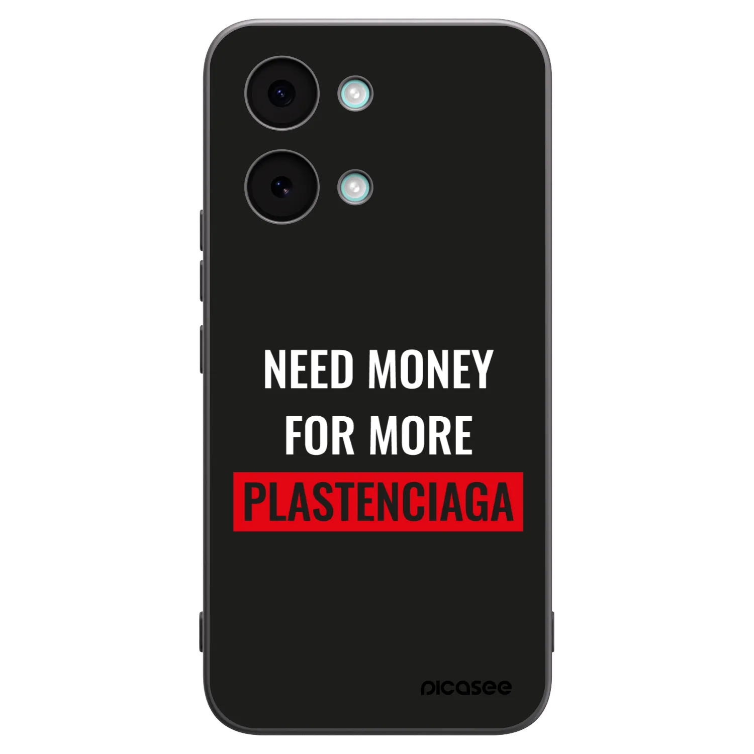 Picasee Μαύρη θήκη σιλικόνης για Xiaomi Poco X8 Pro Max - More PLASTENCIAGA