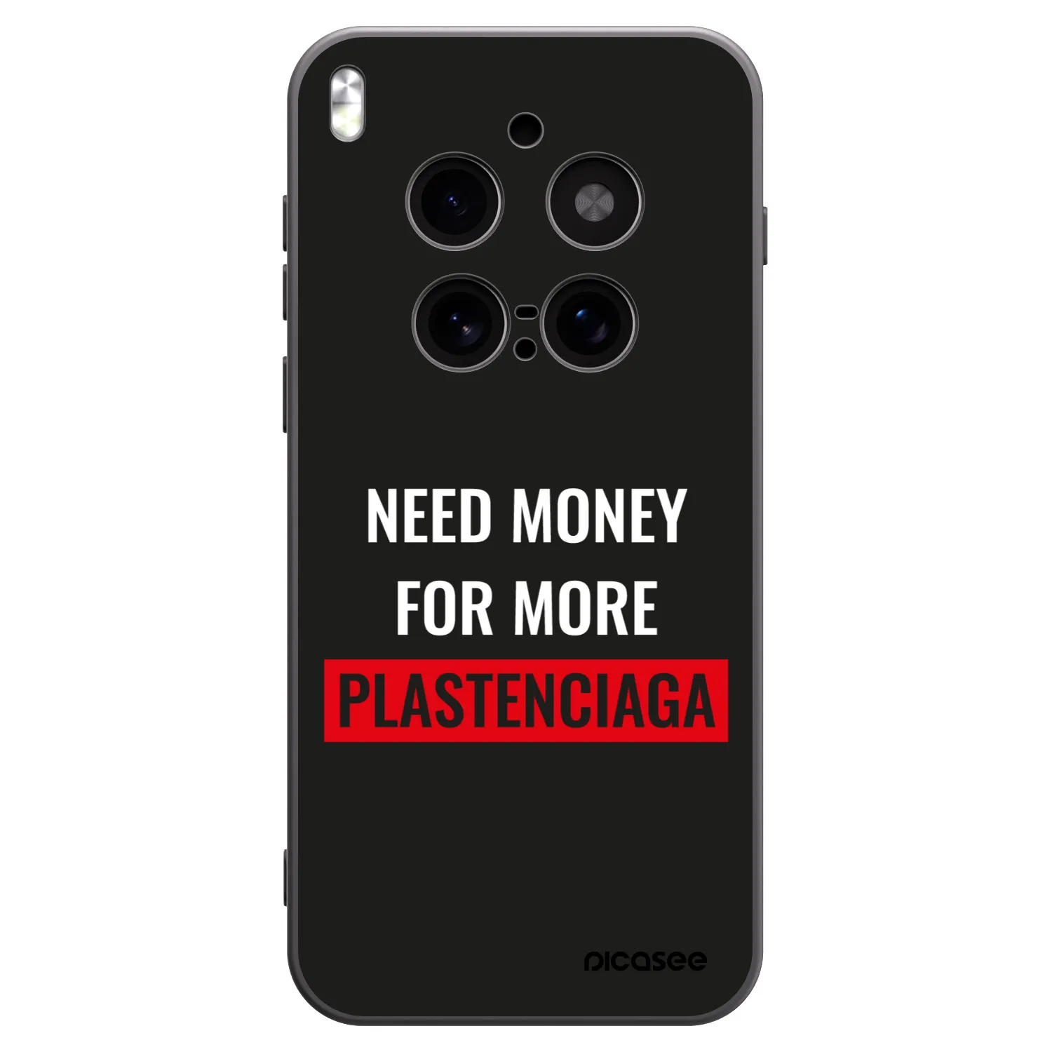 Picasee Μαύρη θήκη σιλικόνης για Vivo X300 Pro - More PLASTENCIAGA