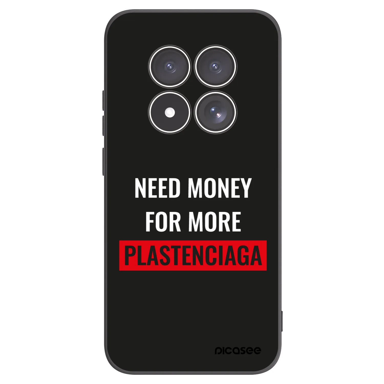 Picasee Μαύρη θήκη σιλικόνης για Xiaomi Redmi Note 15 Pro 5G - More PLASTENCIAGA