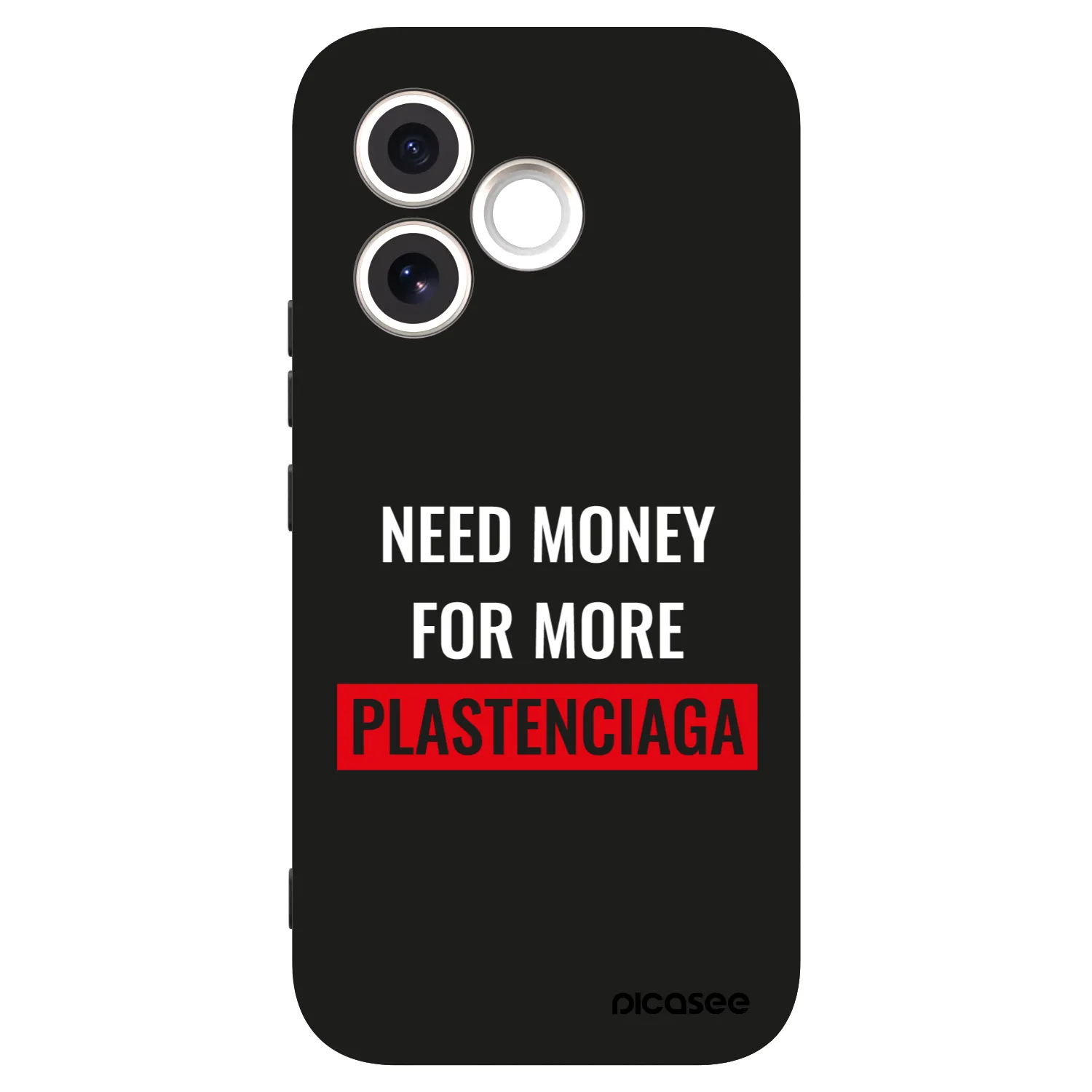 Picasee Μαύρη θήκη σιλικόνης για Honor 600 Lite - More PLASTENCIAGA