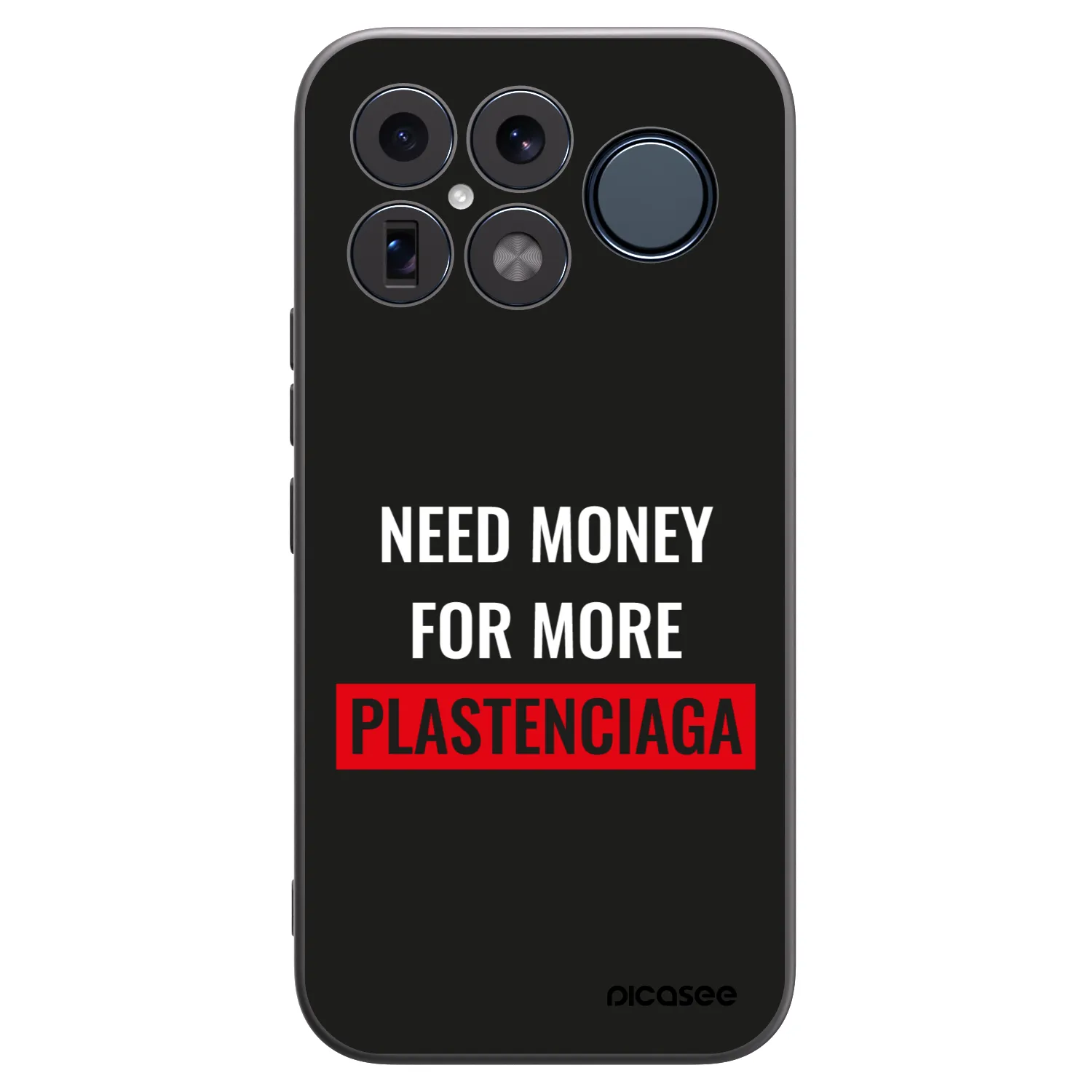 Picasee Μαύρη θήκη σιλικόνης για Xiaomi Poco F8 Ultra - More PLASTENCIAGA