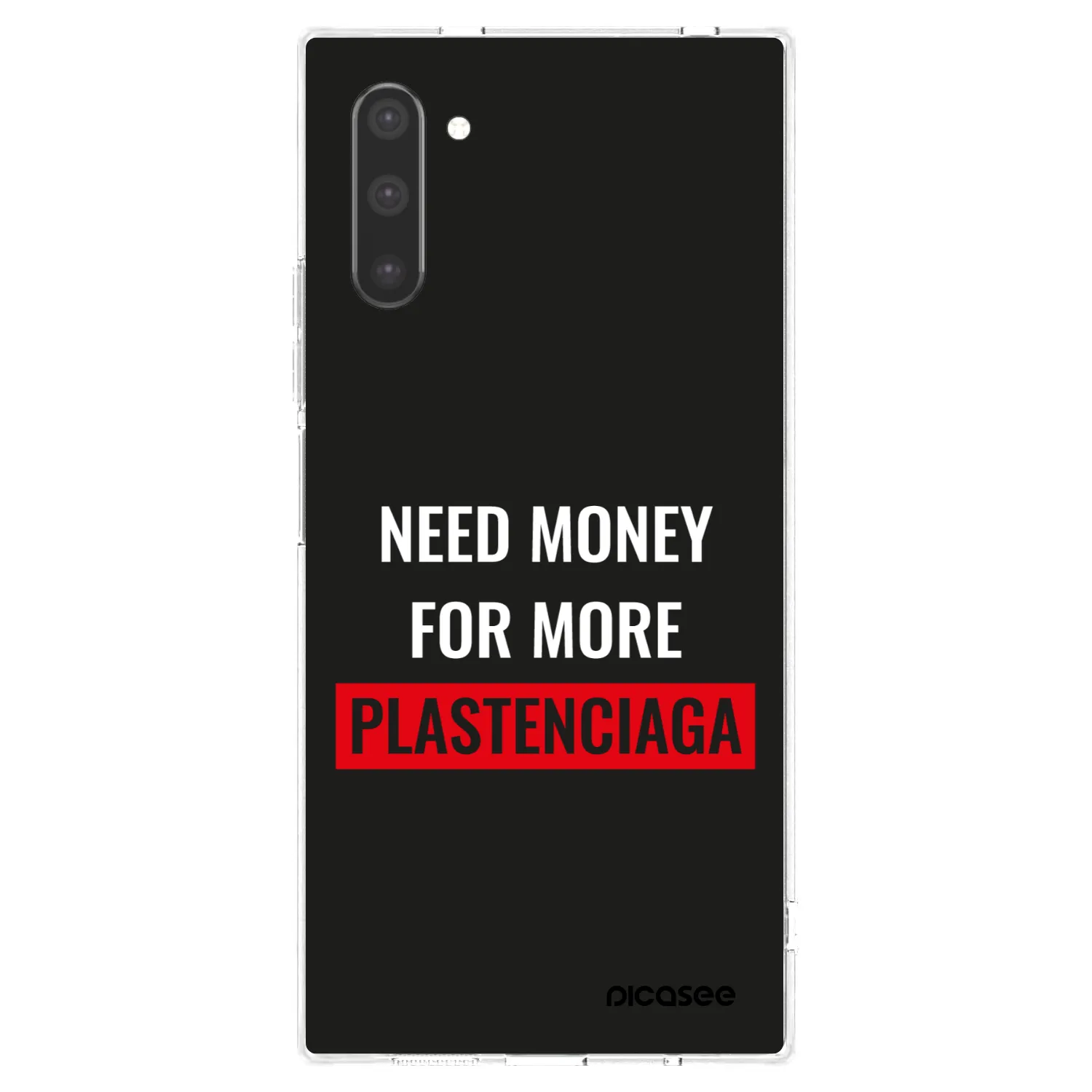 Picasee διαφανής θήκη σιλικόνης Samsung Galaxy Note 10 N970F - More PLASTENCIAGA