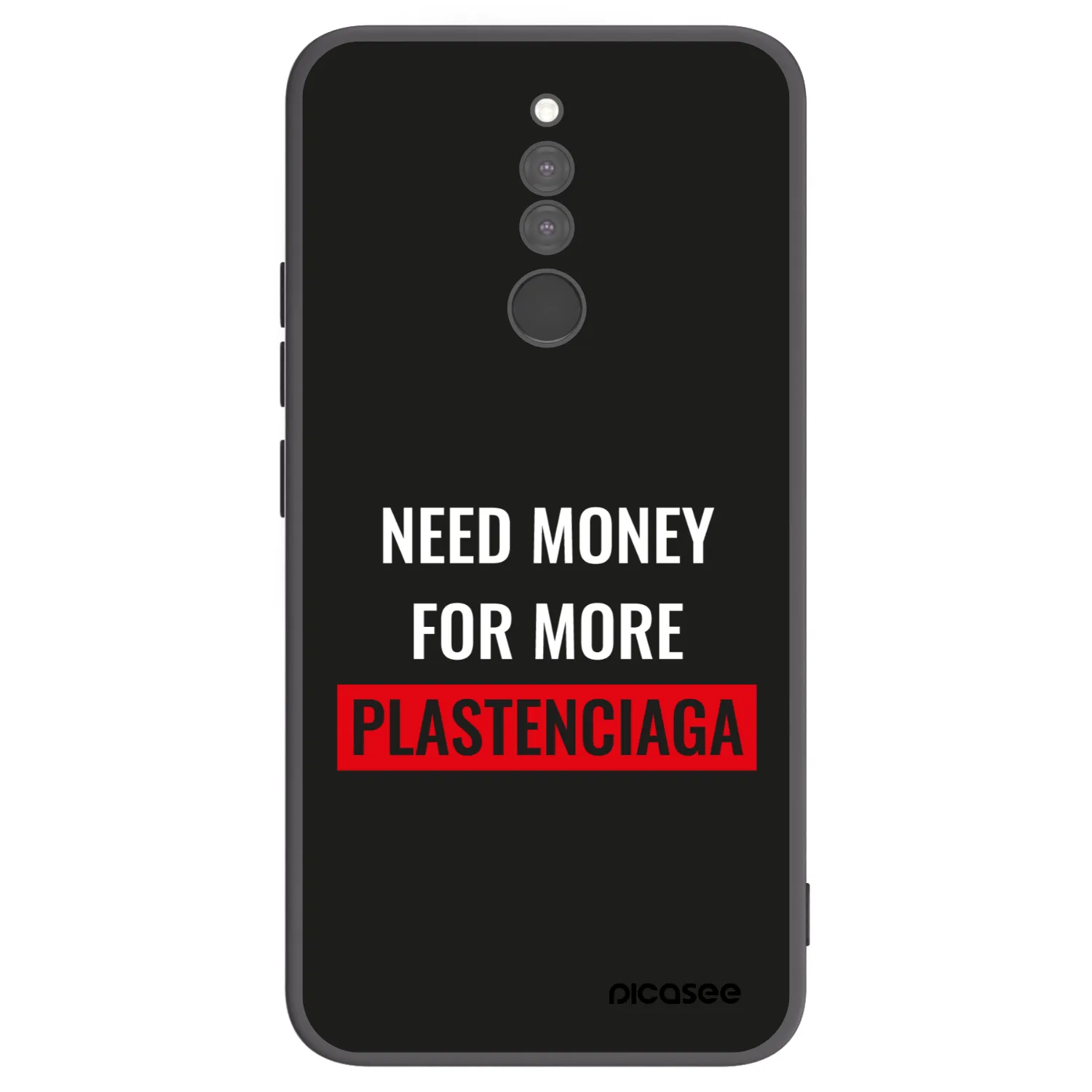 Picasee Μαύρη θήκη σιλικόνης για Xiaomi Redmi 8 - More PLASTENCIAGA