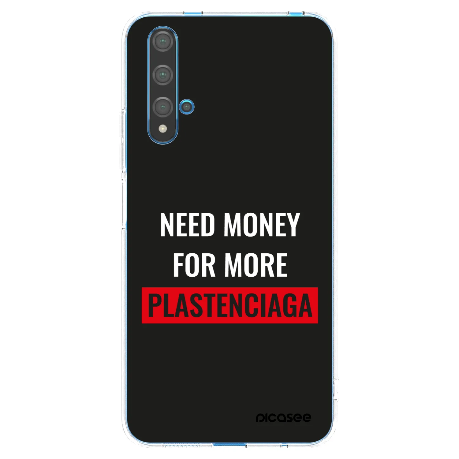 Picasee διαφανής θήκη σιλικόνης Huawei Nova 5T - More PLASTENCIAGA