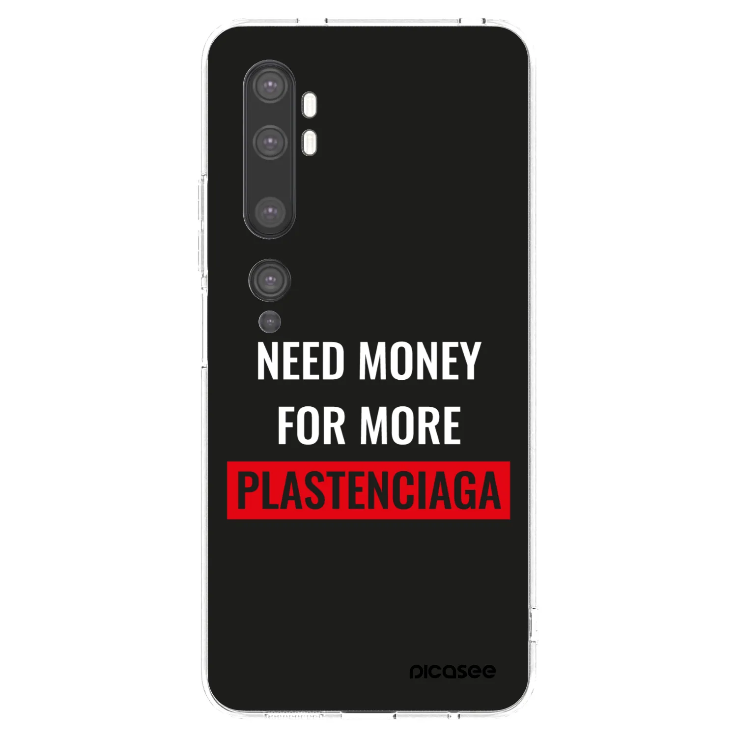 Picasee διαφανής θήκη σιλικόνης Xiaomi Mi Note 10 (Pro) - More PLASTENCIAGA