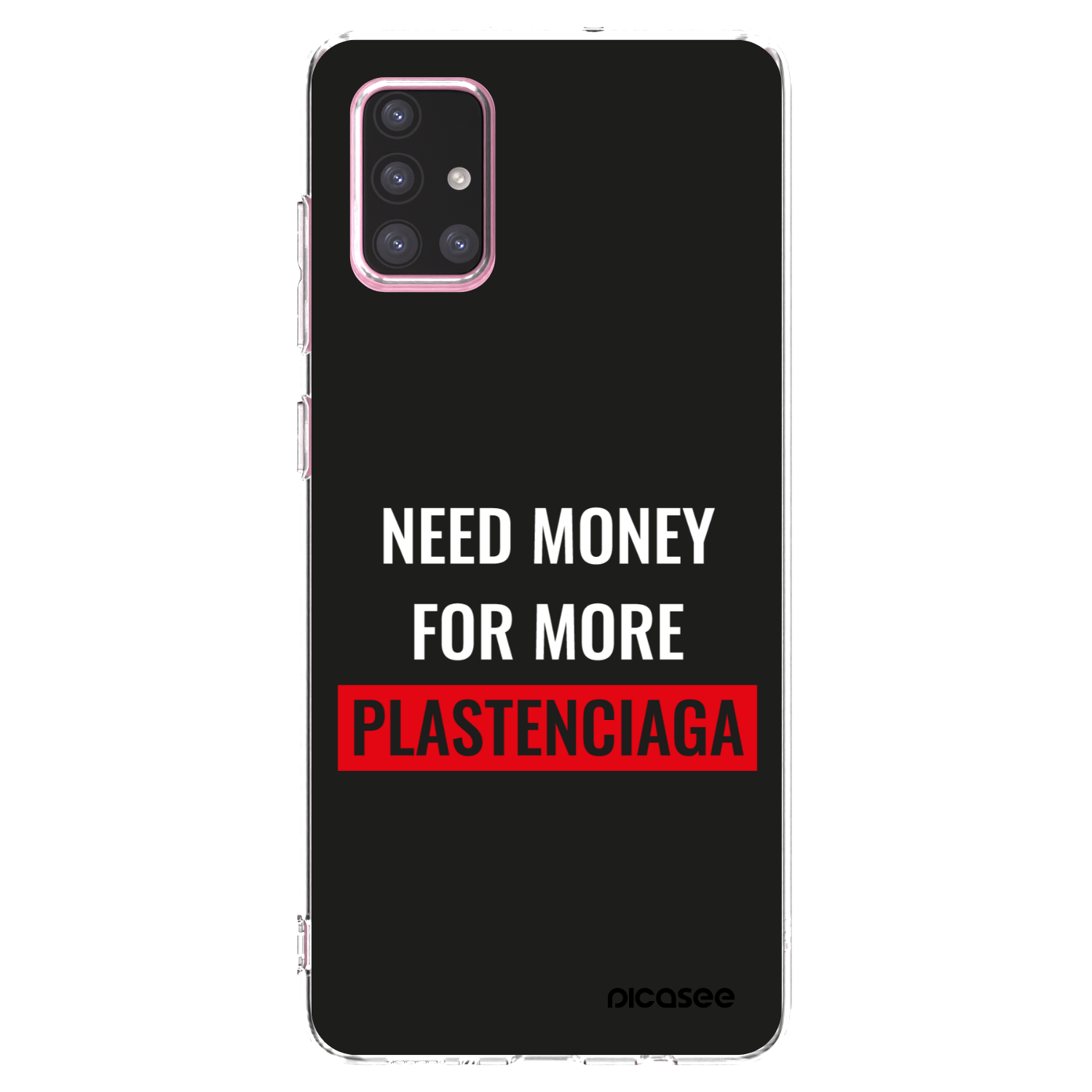 Picasee διαφανής θήκη σιλικόνης Samsung Galaxy A71 A715F - More PLASTENCIAGA