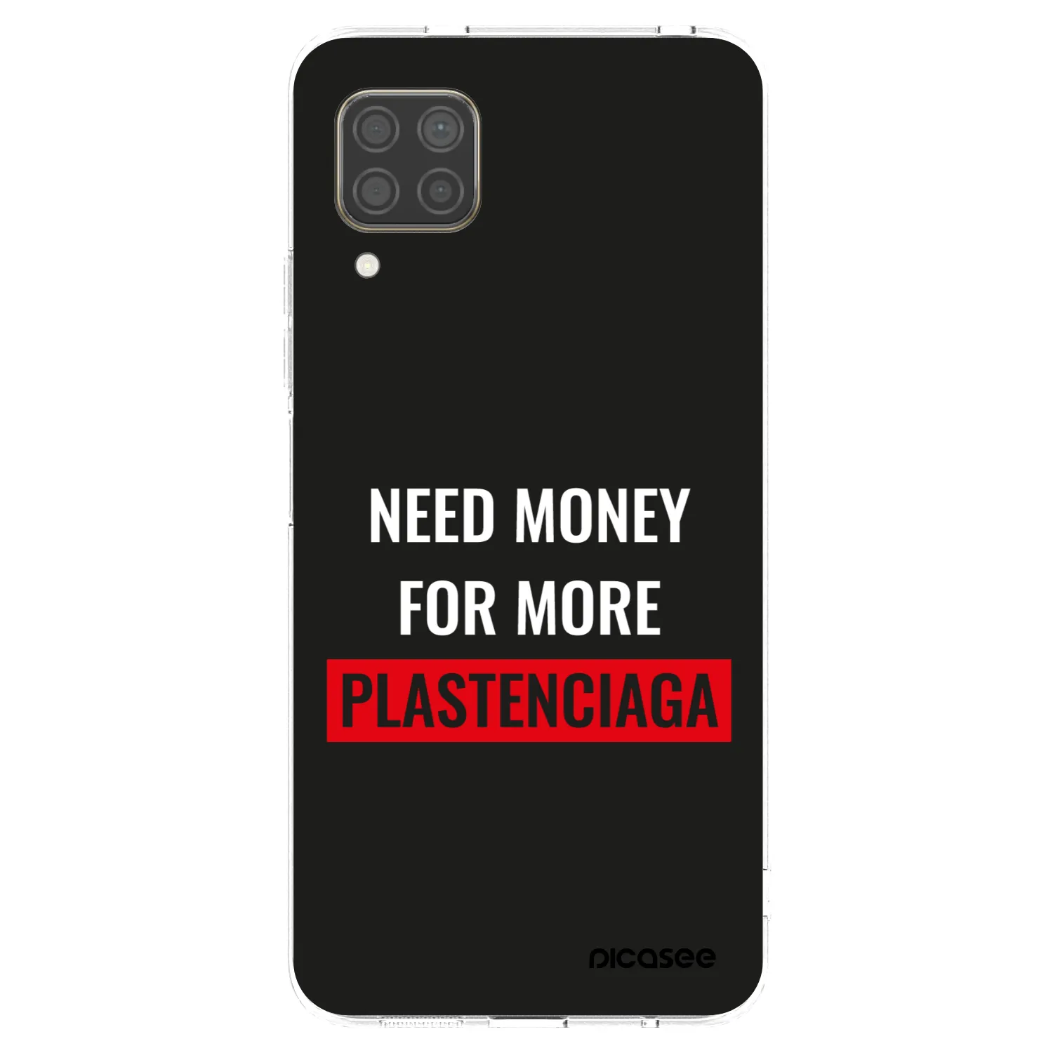 Picasee διαφανής θήκη σιλικόνης Huawei P40 Lite - More PLASTENCIAGA