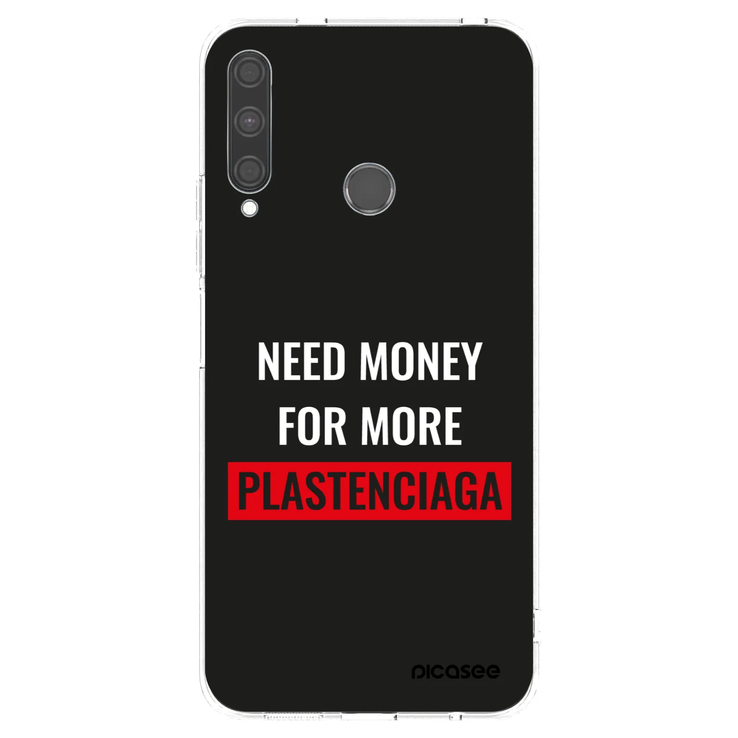 Picasee διαφανής θήκη σιλικόνης Huawei P40 Lite E - More PLASTENCIAGA