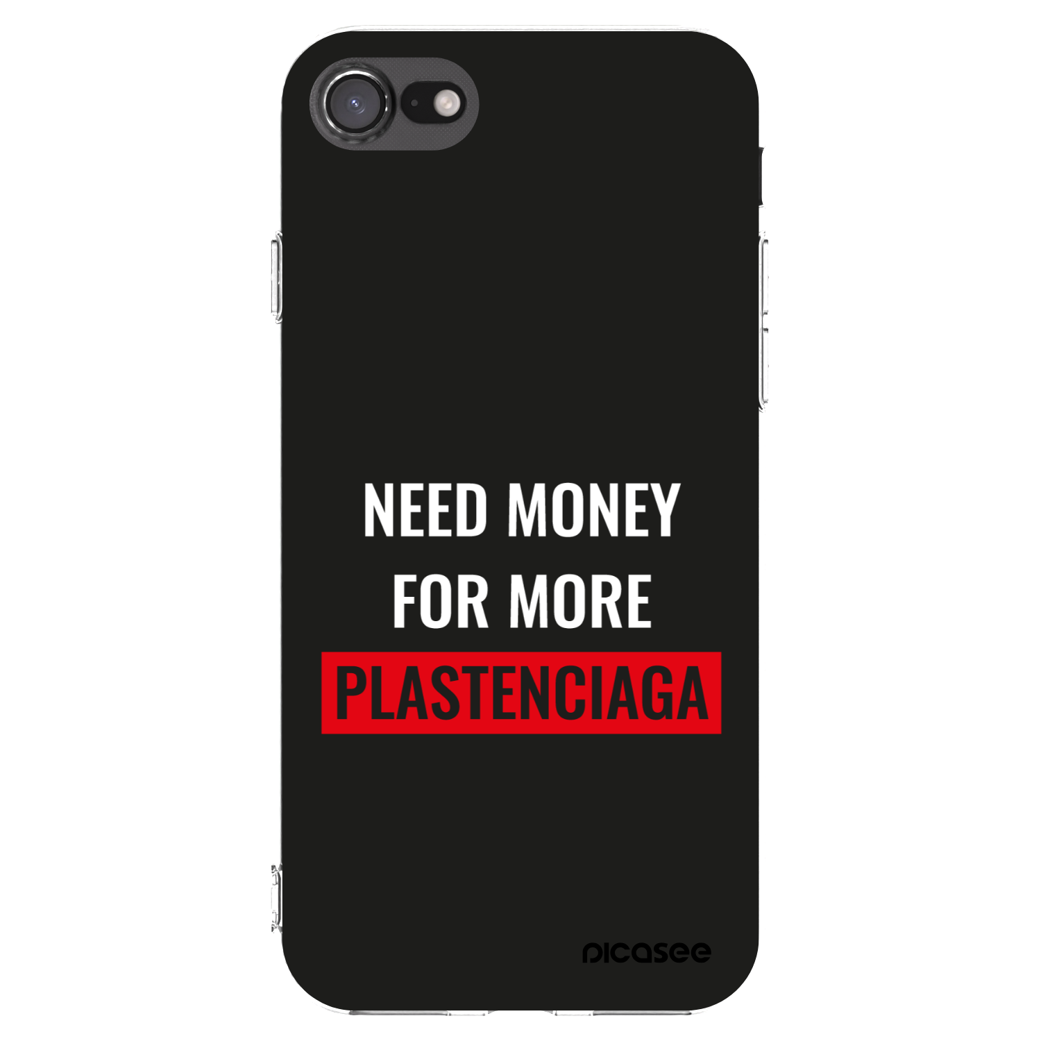 Picasee διαφανής θήκη σιλικόνης Apple iPhone SE 2020 - More PLASTENCIAGA