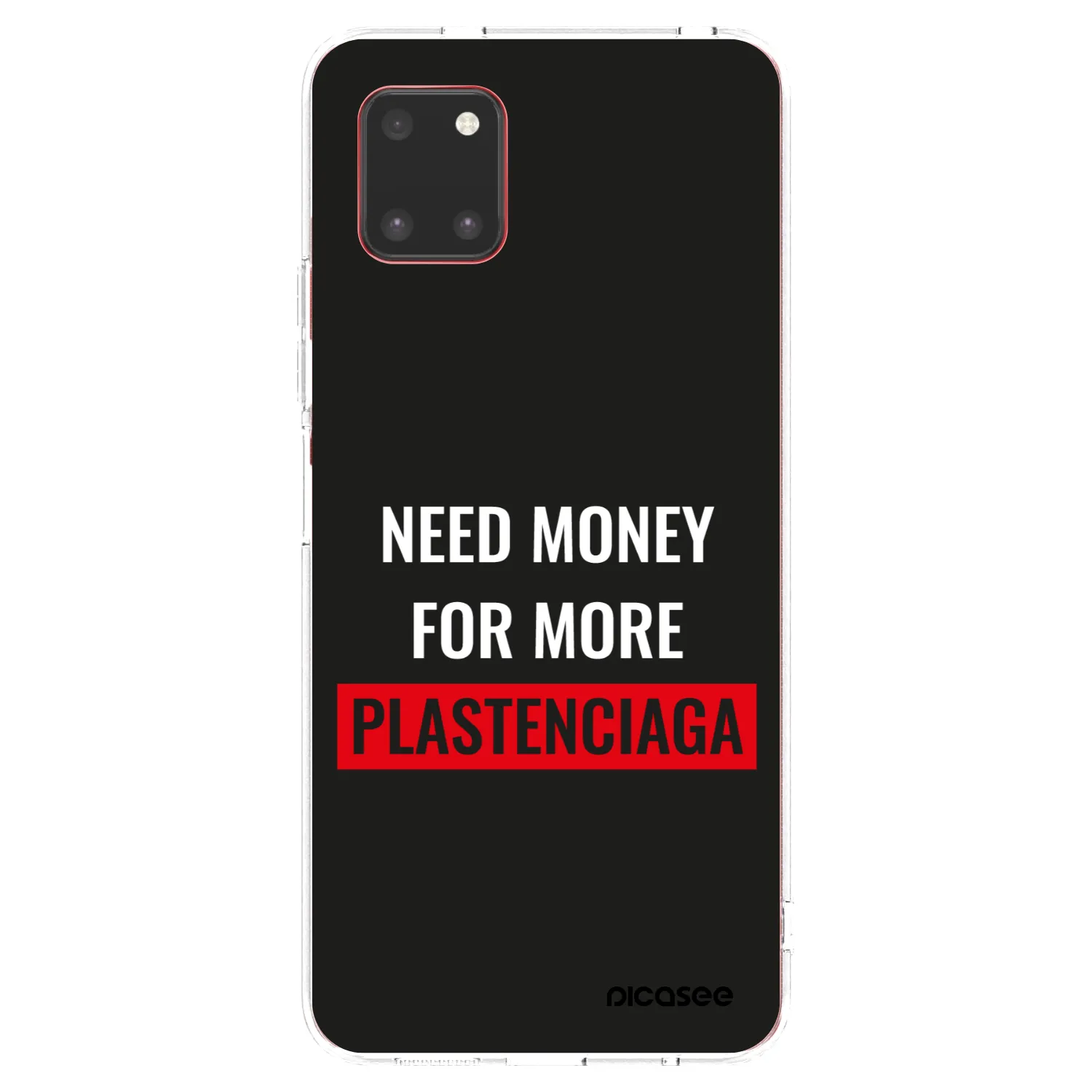 Picasee διαφανής θήκη σιλικόνης Samsung Galaxy Note 10 Lite N770F - More PLASTENCIAGA
