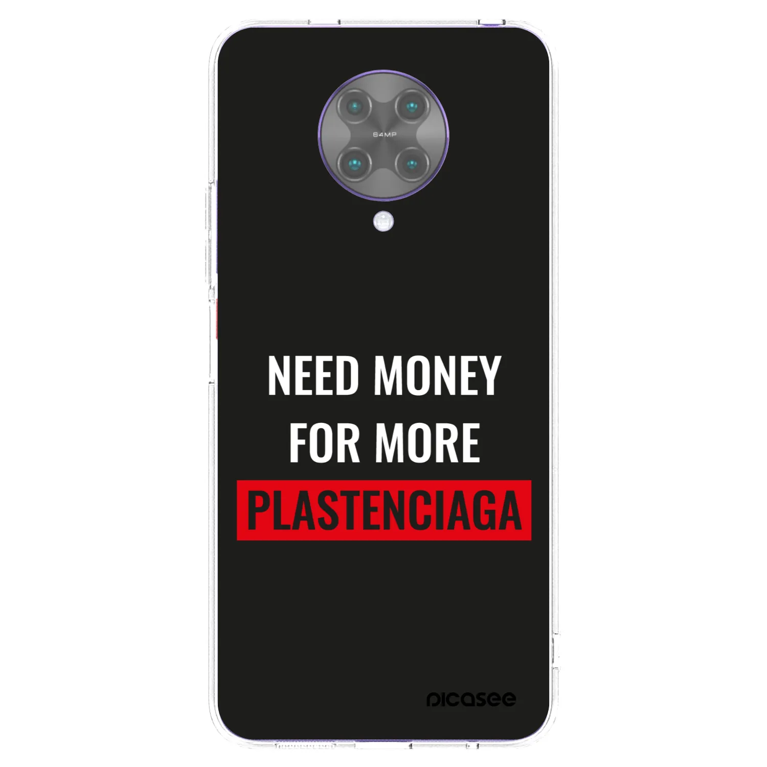 Picasee διαφανής θήκη σιλικόνης Xiaomi Poco F2 Pro - More PLASTENCIAGA