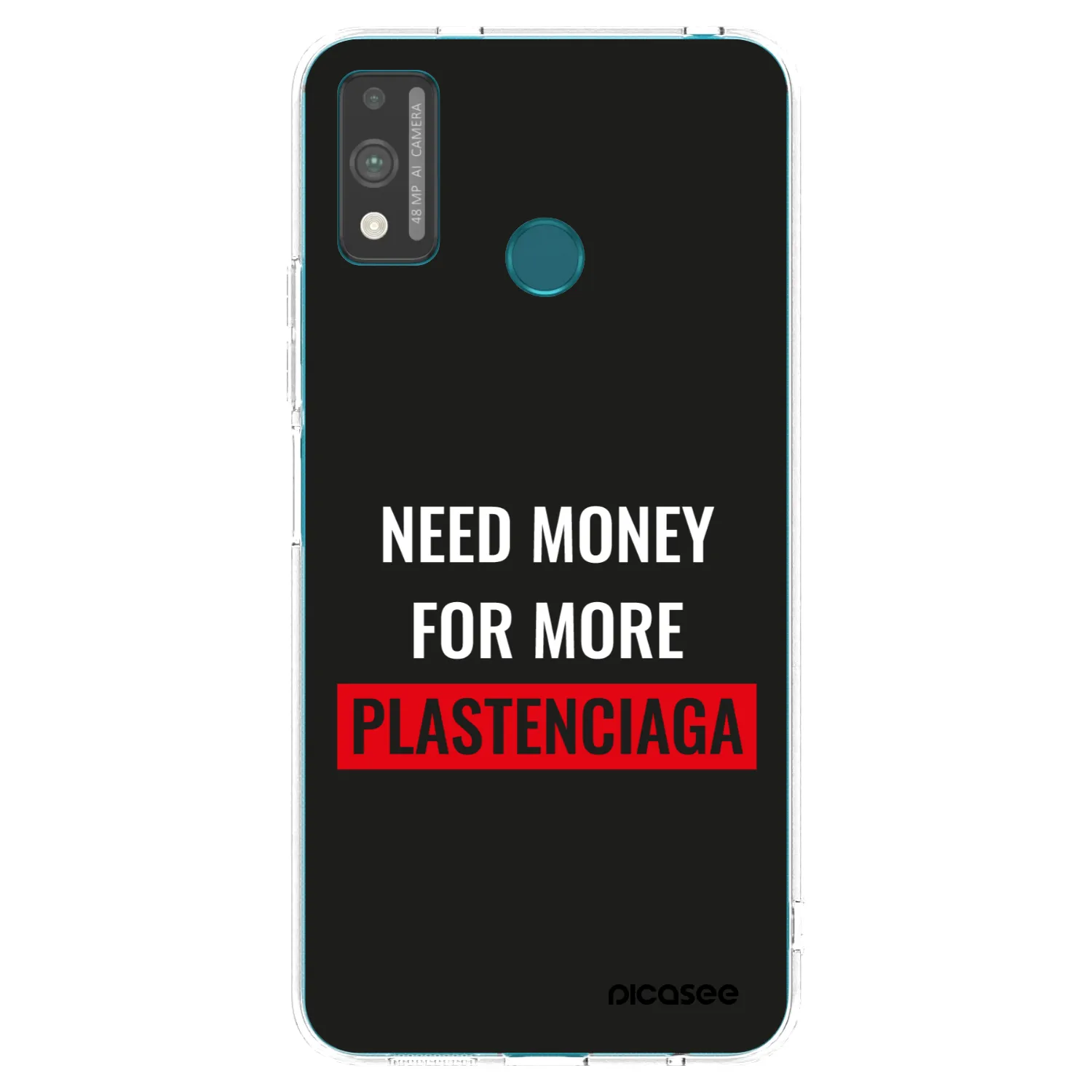 Picasee διαφανής θήκη σιλικόνης Honor 9X Lite - More PLASTENCIAGA