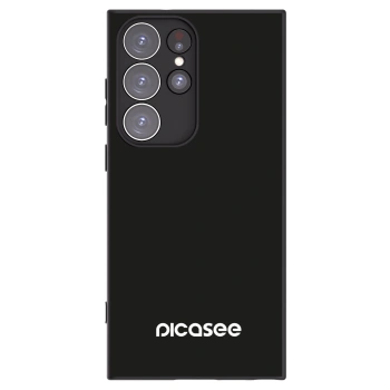 Picasee Μαύρη θήκη σιλικόνης για Samsung Galaxy S23 Ultra 5G - Picasee