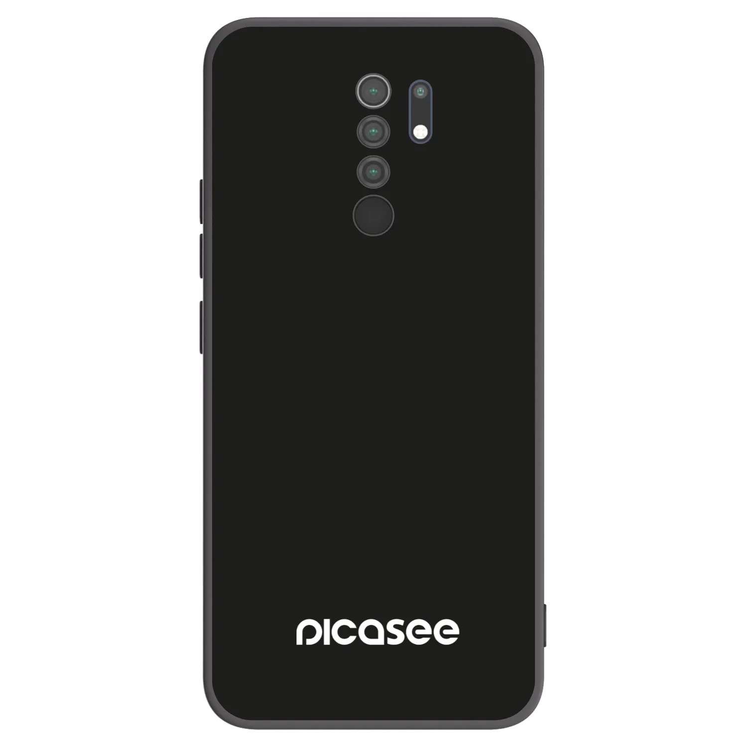 Picasee Μαύρη θήκη σιλικόνης για Xiaomi Redmi 9 - Picasee