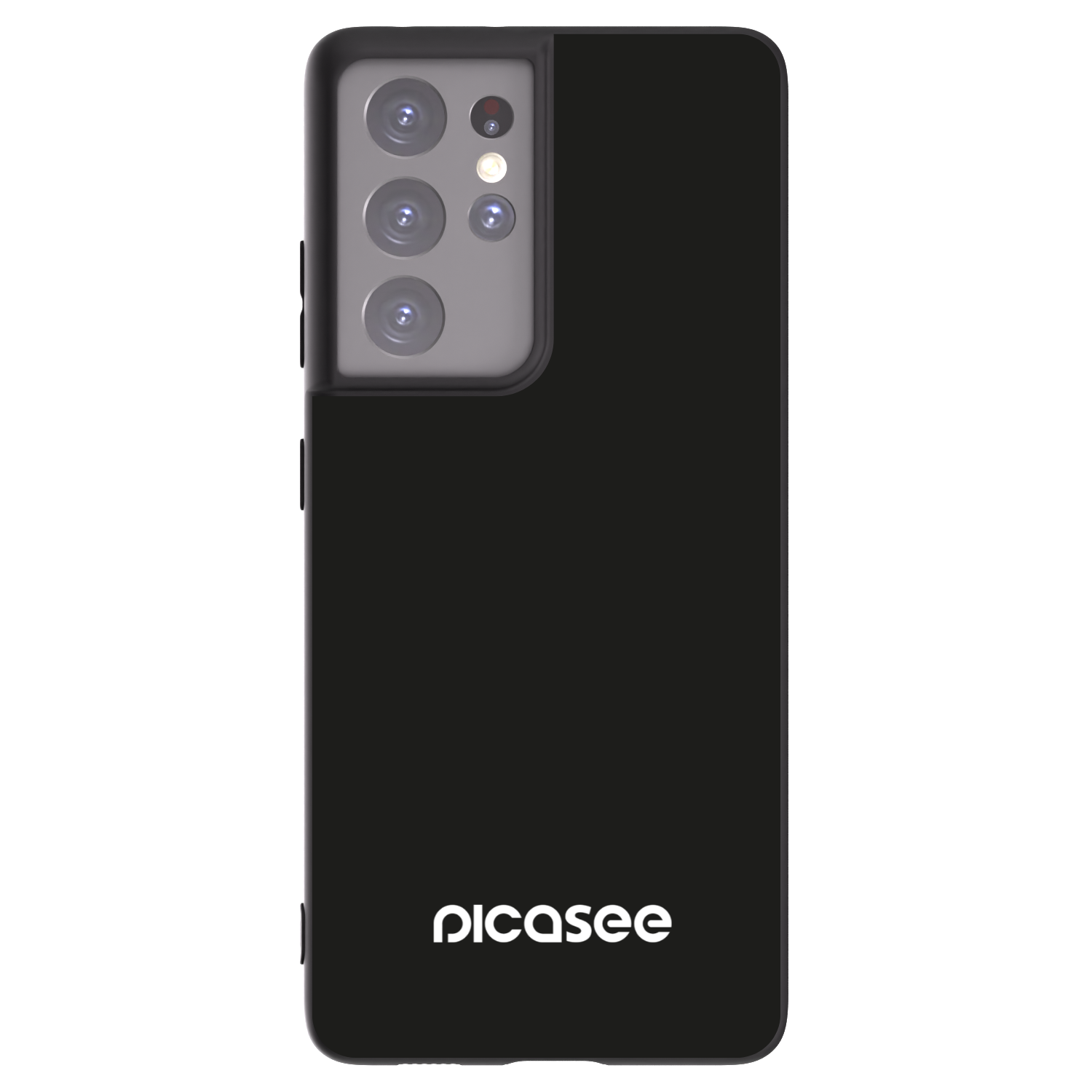 Picasee Μαύρη θήκη σιλικόνης για Samsung Galaxy S21 Ultra 5G G998B - Picasee