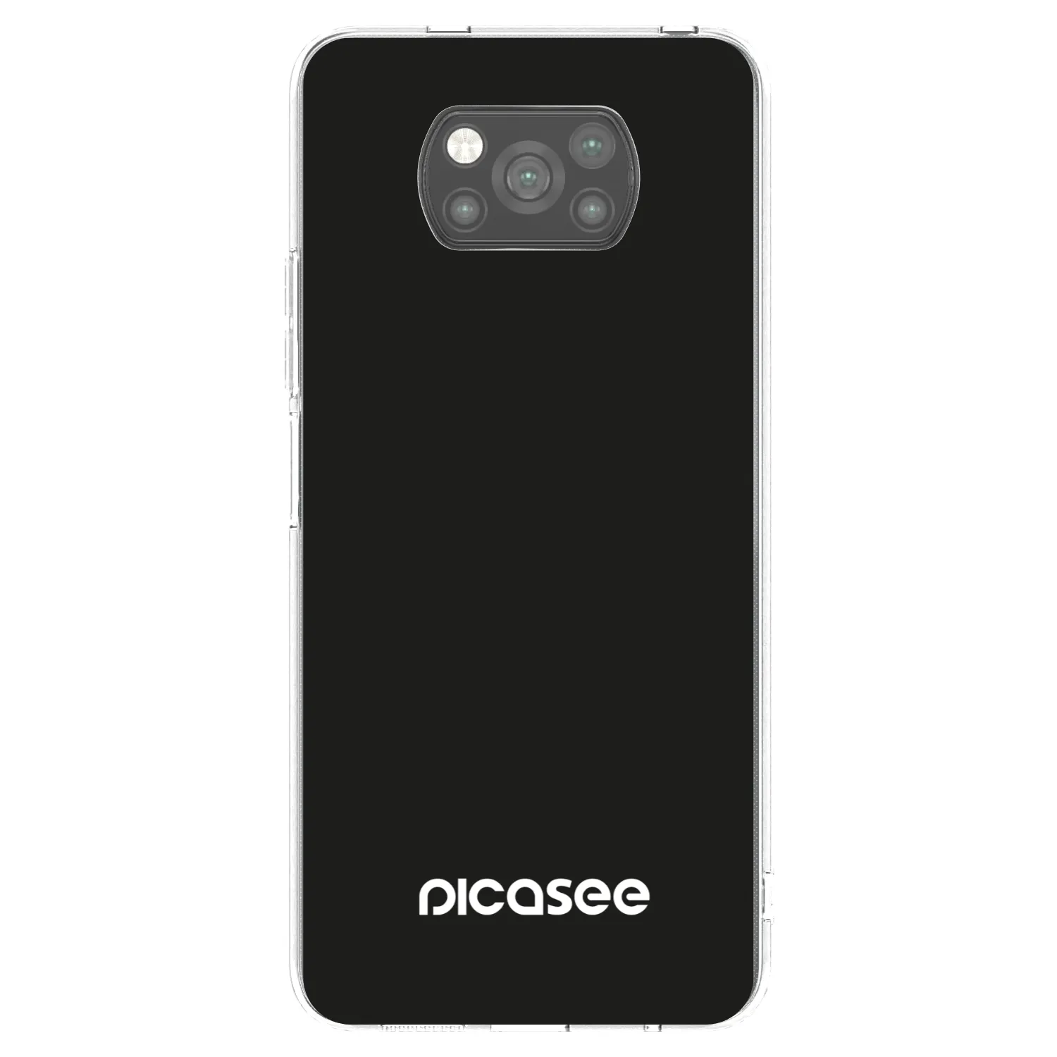Picasee Μαύρη θήκη σιλικόνης για Xiaomi Poco X3 Pro - Picasee