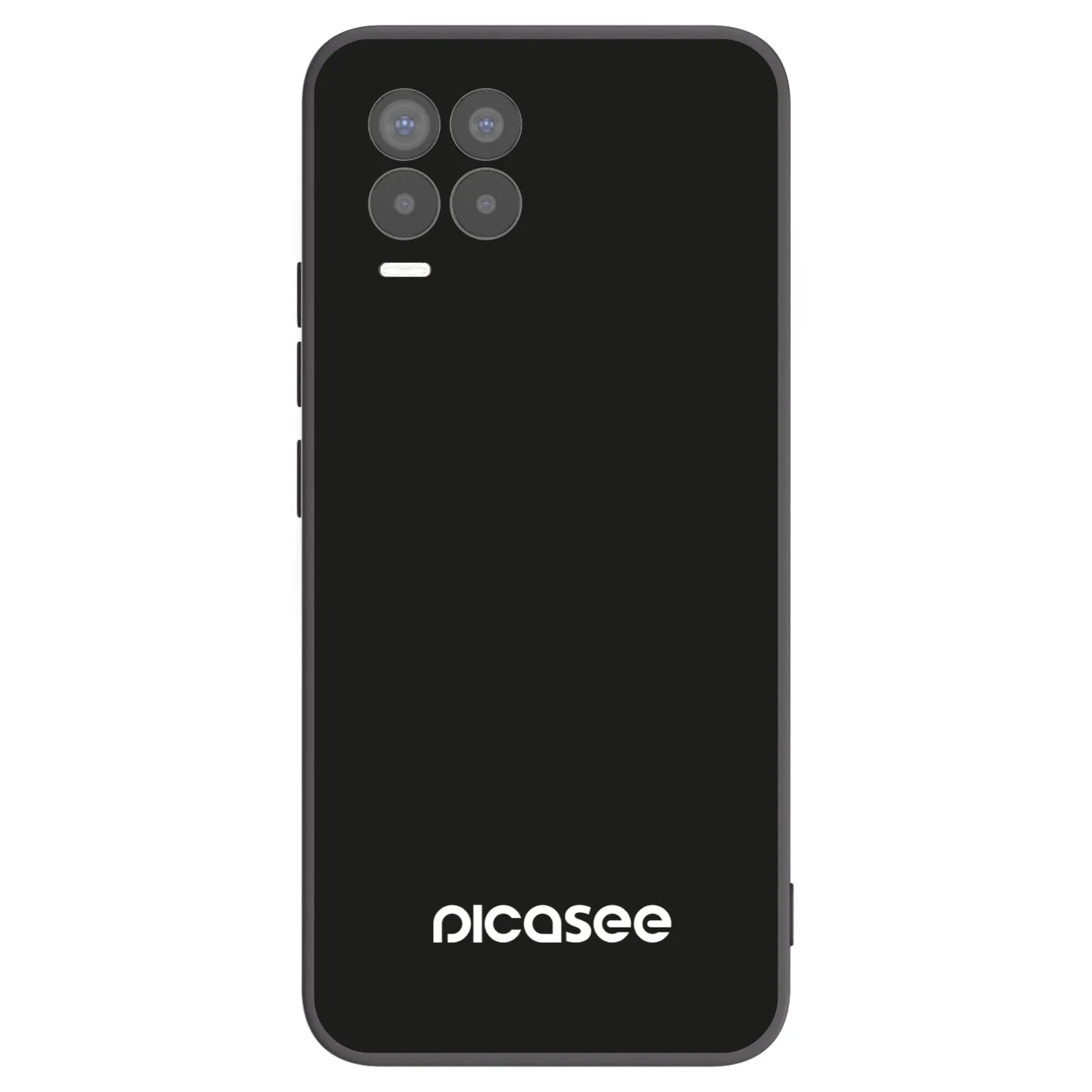 Picasee Μαύρη θήκη σιλικόνης για Realme 8 4G - Picasee