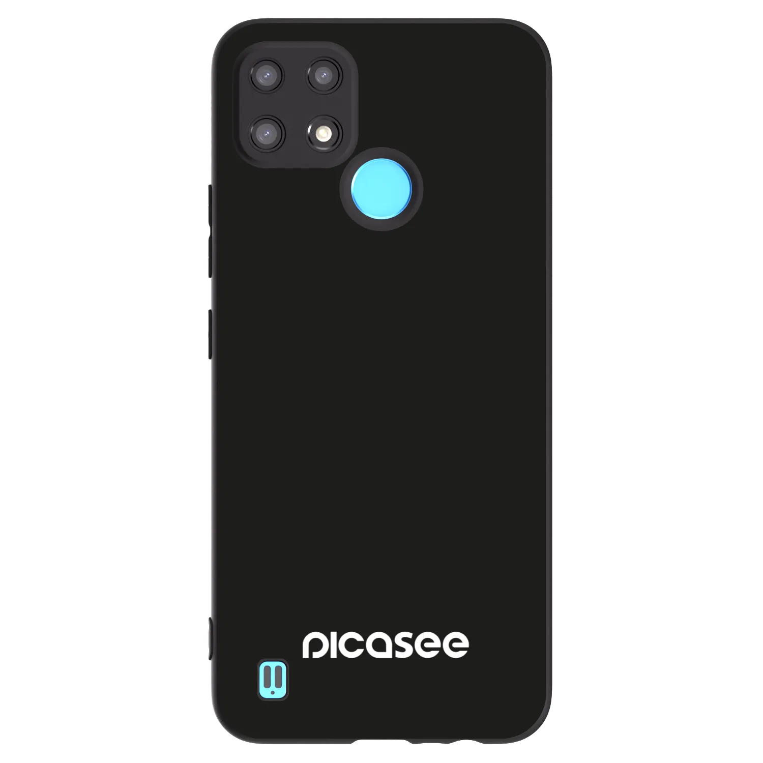 Picasee Μαύρη θήκη σιλικόνης για Realme C21 - Picasee