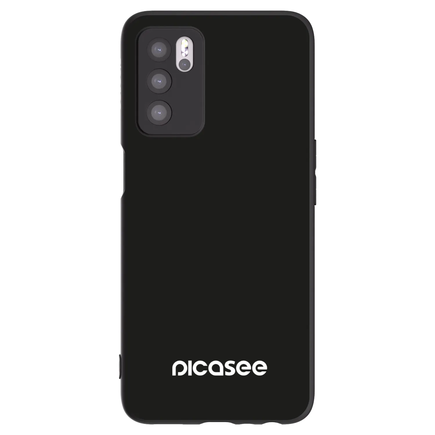 Picasee Μαύρη θήκη σιλικόνης για OPPO A16 - Picasee