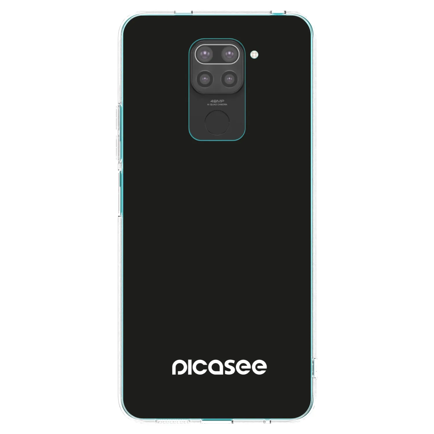 Picasee Μαύρη θήκη σιλικόνης για Xiaomi Redmi Note 9 - Picasee