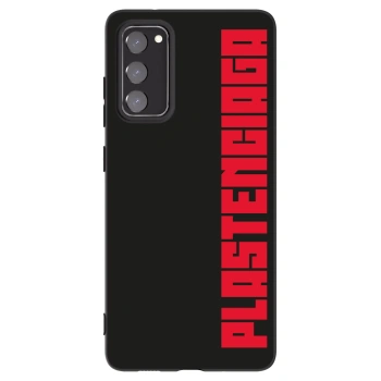 Picasee Μαύρη θήκη σιλικόνης για Samsung Galaxy S20 FE - Plastenciaga