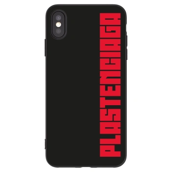 Picasee Μαύρη θήκη σιλικόνης για Apple iPhone XS Max - Plastenciaga